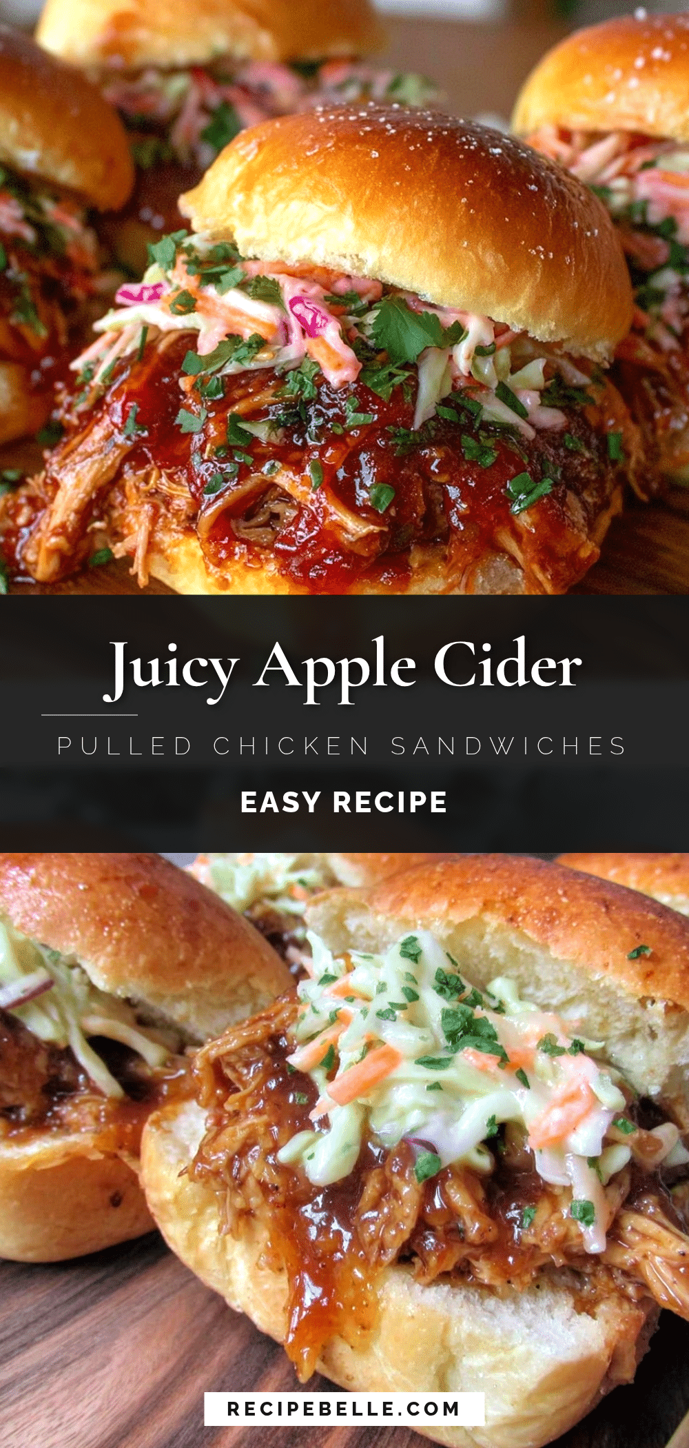 apple cider pulled chicken sandwiches recipe