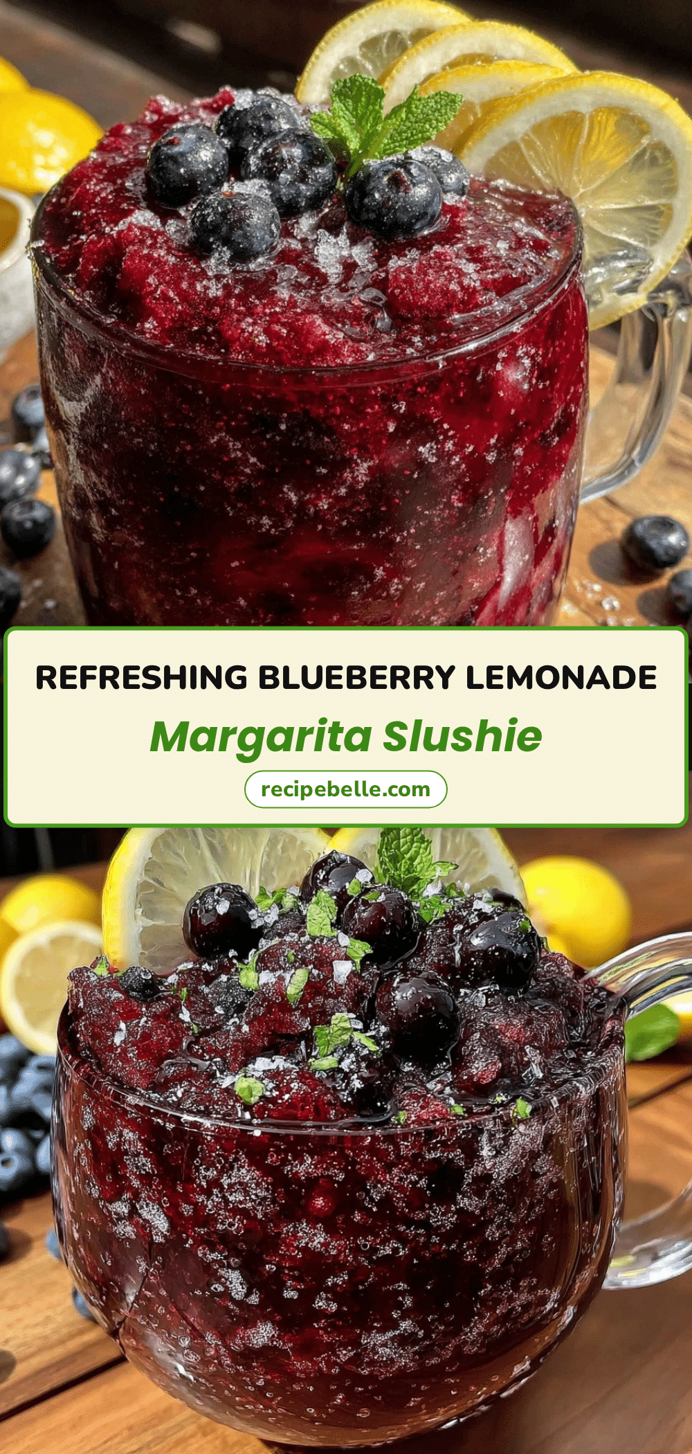 blueberry lemonade frozen margarita slushie recipe