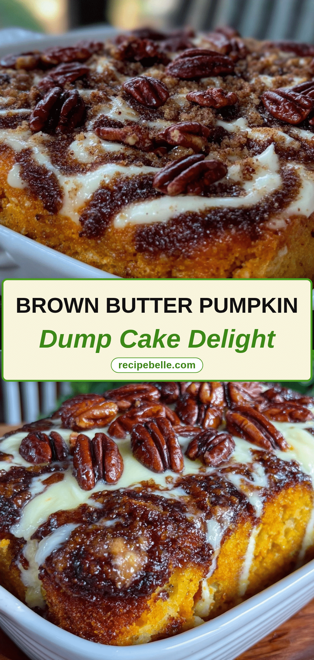 brown butter pumpkin dump cake recipe