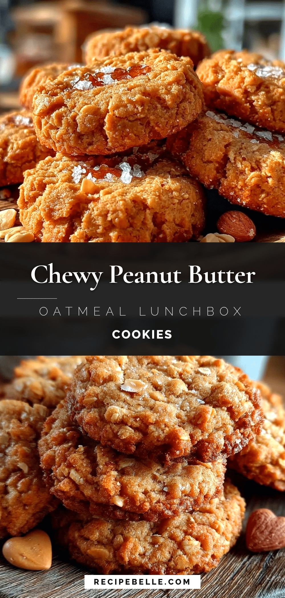 chewy peanut butter oatmeal cookies recipe