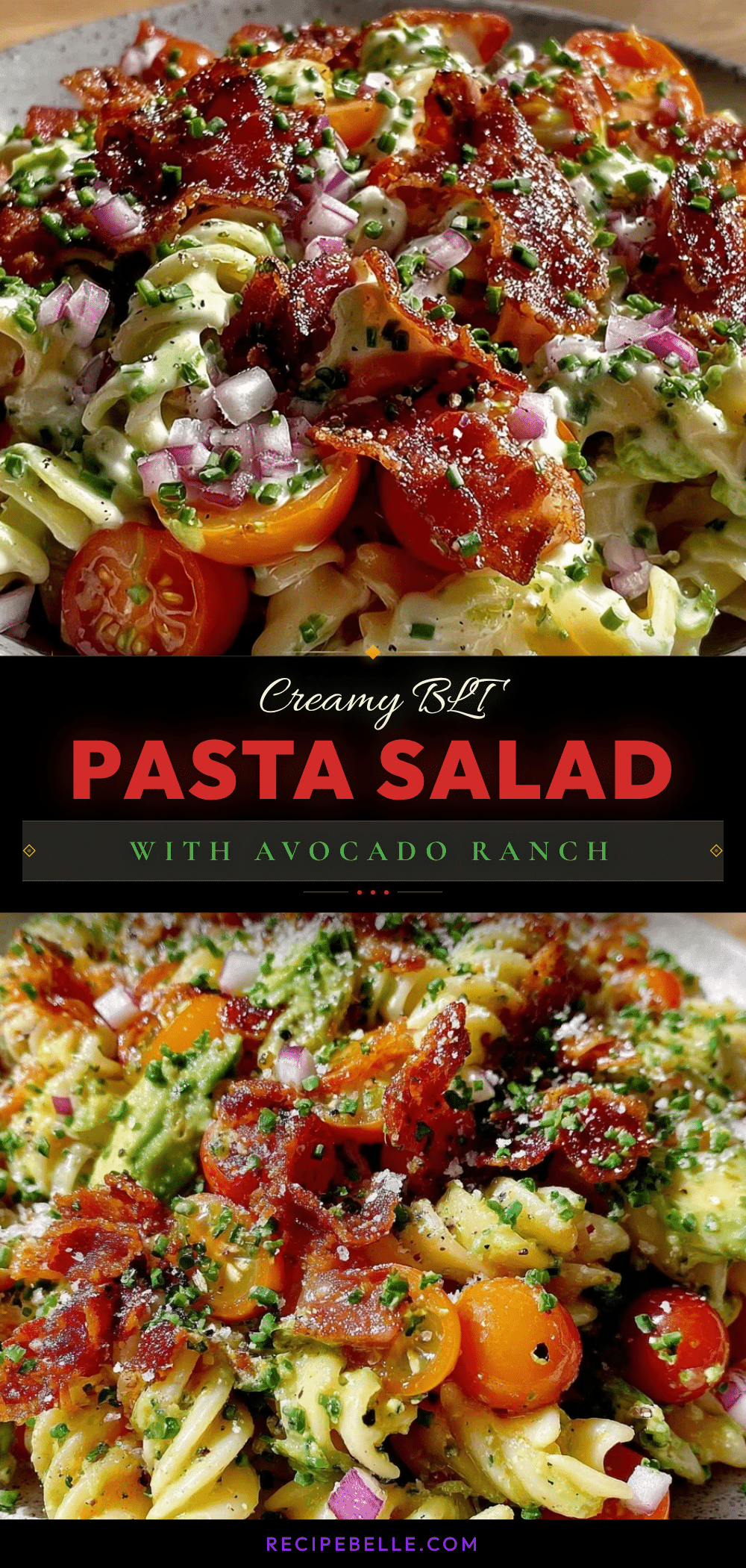 creamy BLT pasta salad recipe