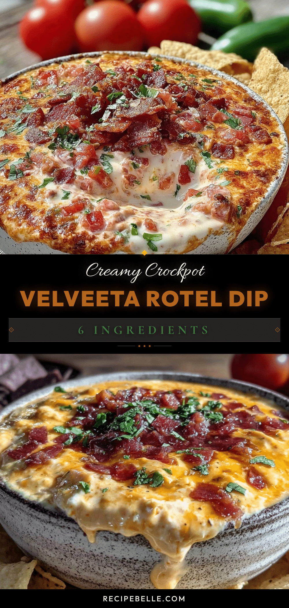 creamy crockpot velveeta rotel chili cheese dip recipe