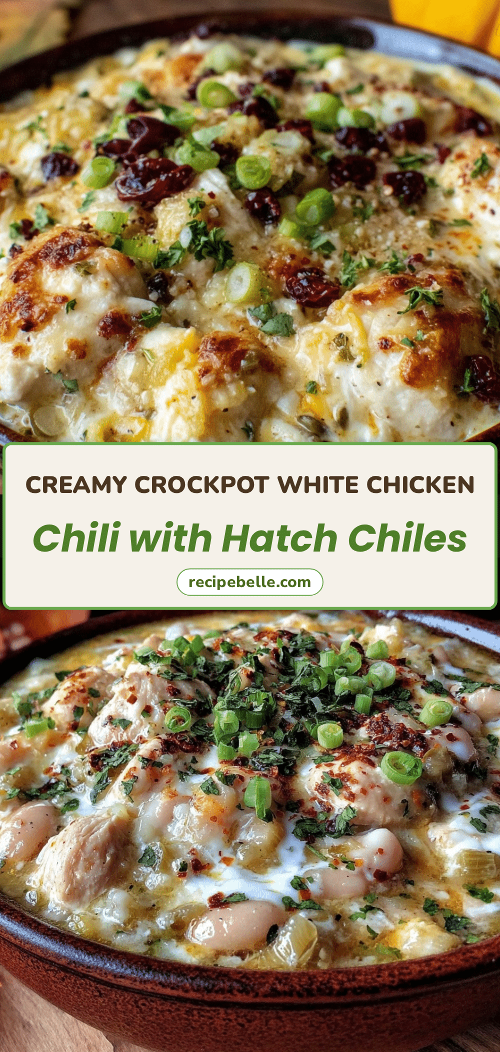 creamy crockpot white chicken chili recipe