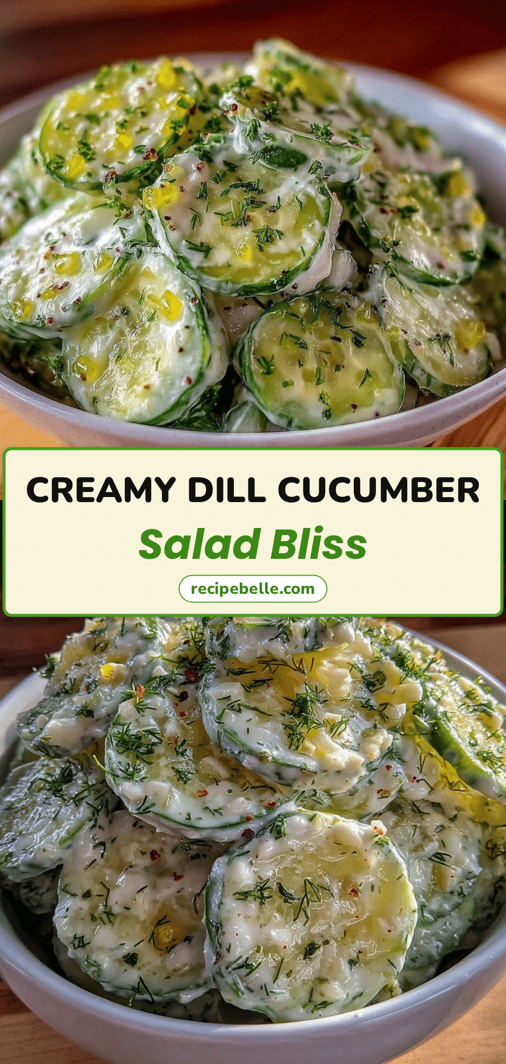 creamy cucumber salad recipe