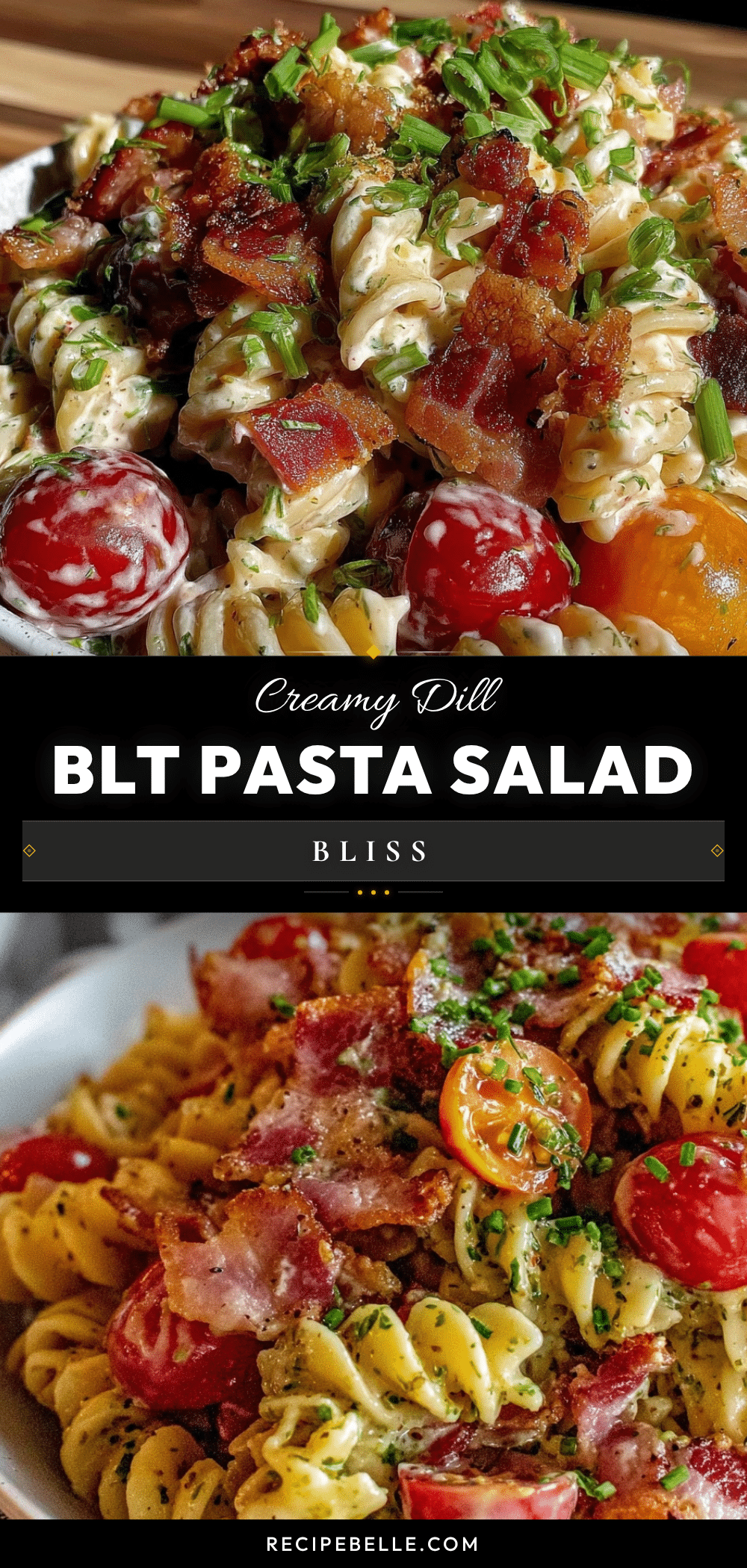creamy dill blt pasta salad recipe