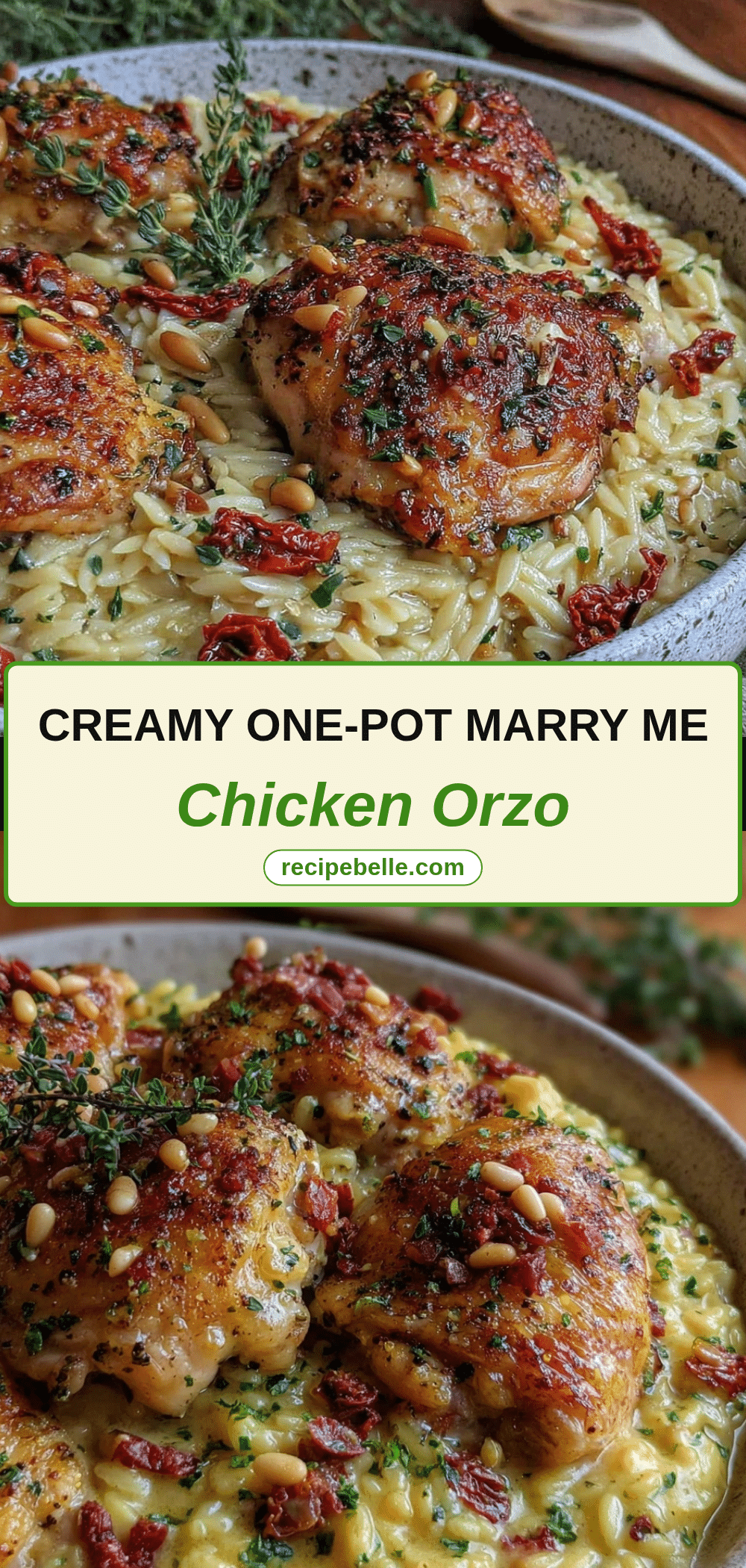 creamy one-pot marry me chicken orzo recipe
