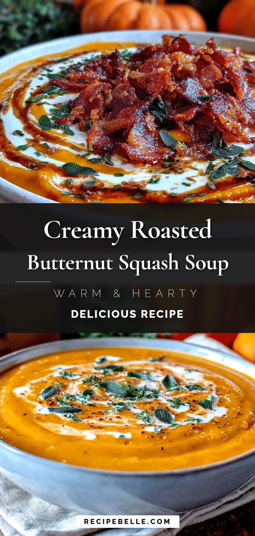 creamy roasted butternut squash soup recipe