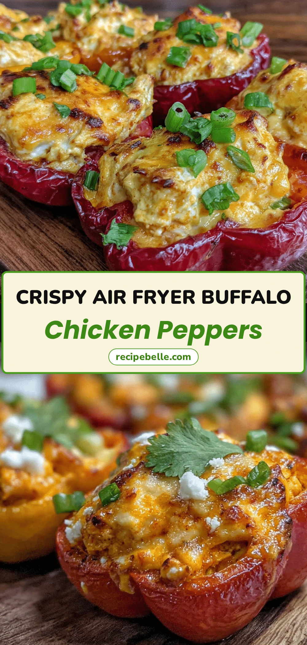 crispy buffalo chicken dip stuffed mini peppers recipe