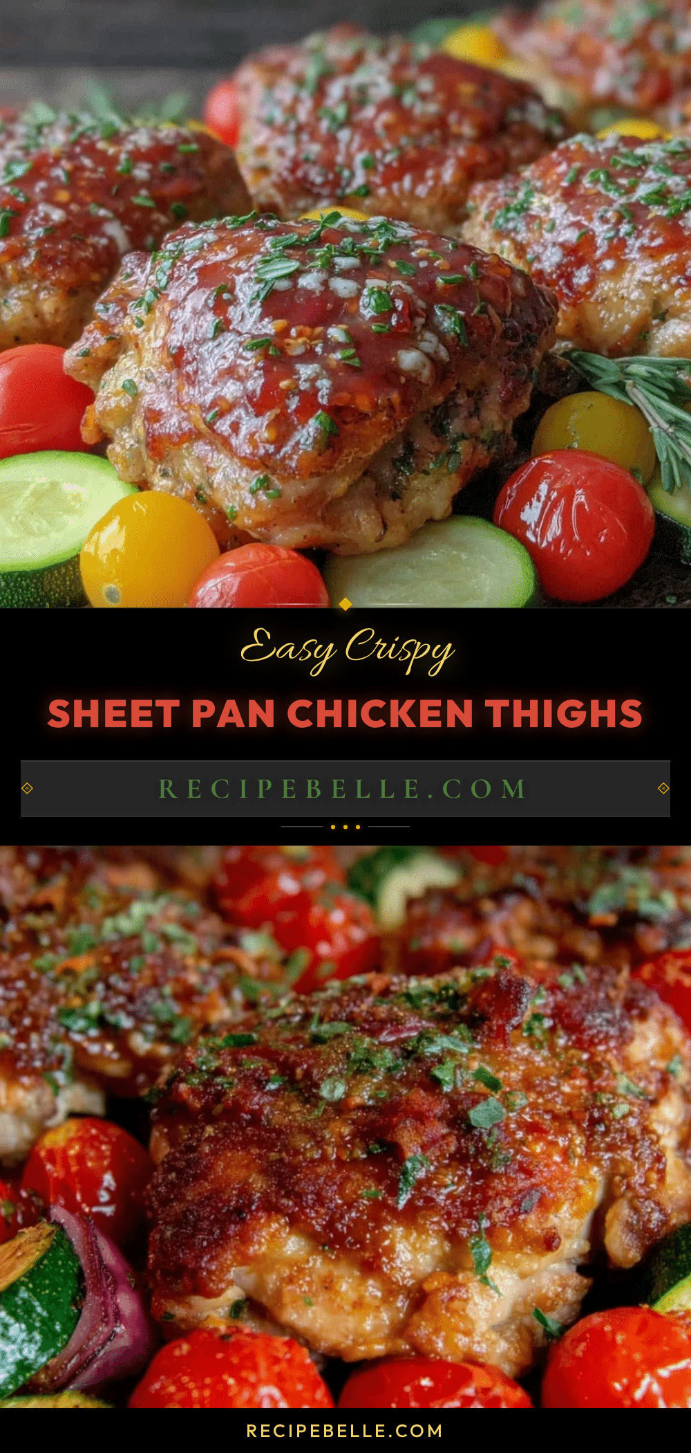 crispy sheet pan boneless chicken thighs recipe