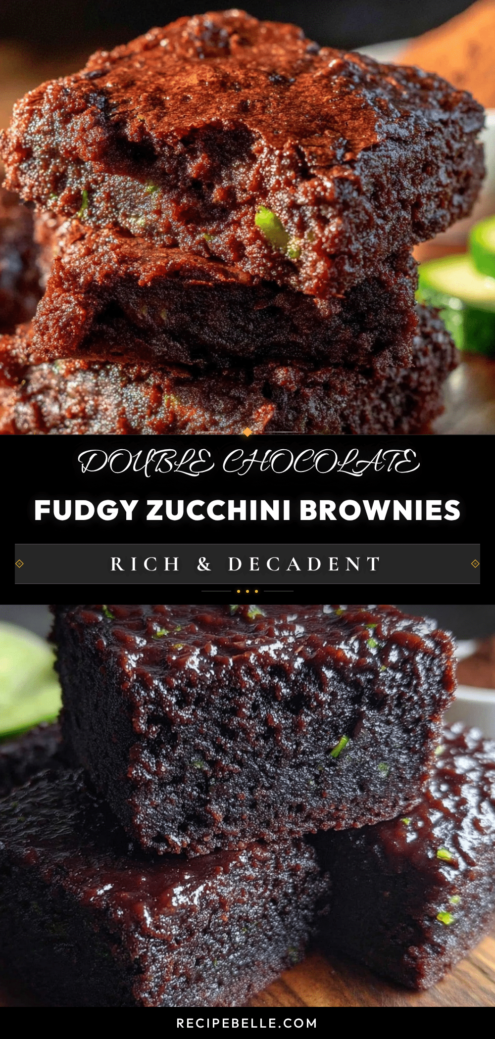 double chocolate zucchini brownies recipe