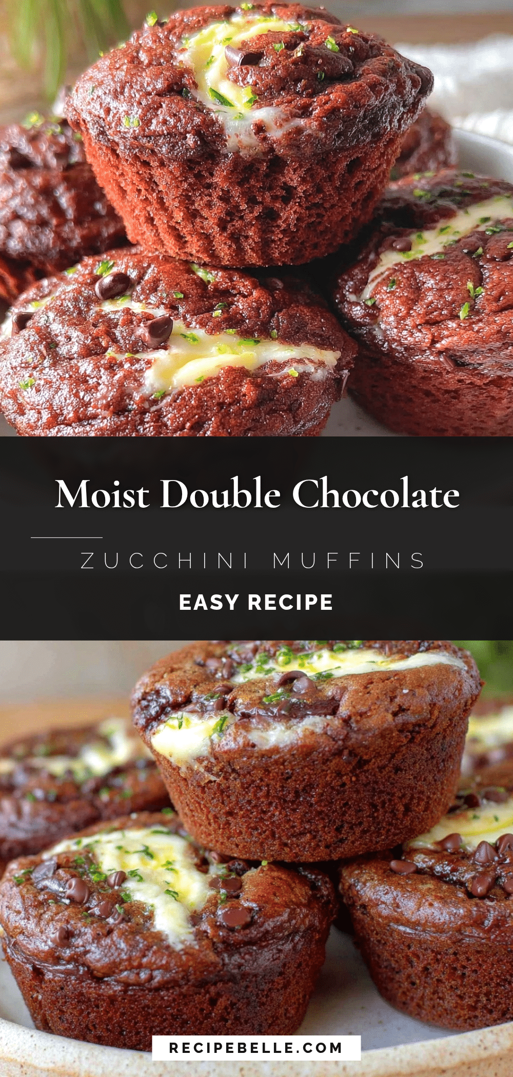 double chocolate zucchini muffins recipe