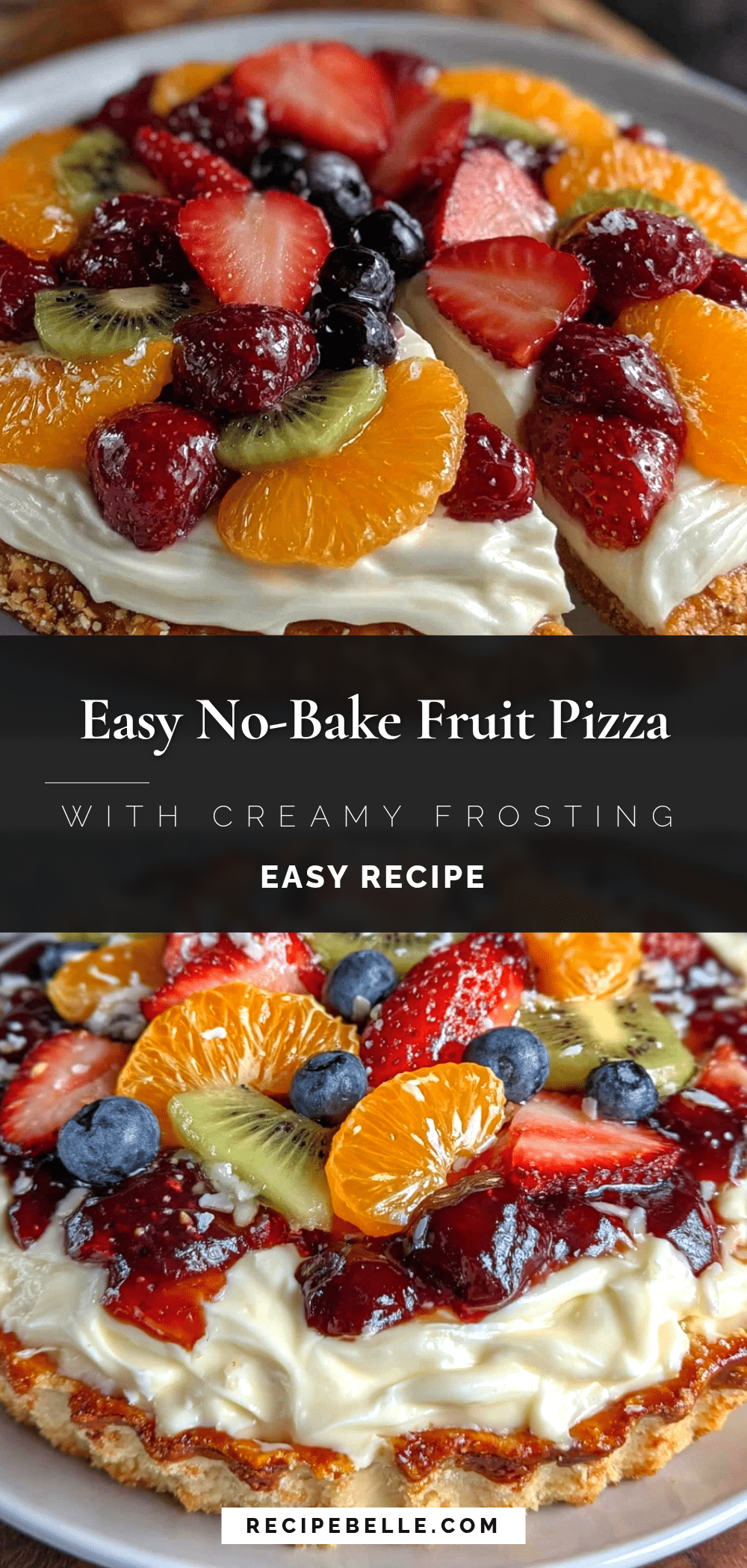 easy no-bake fruit pizza recipe