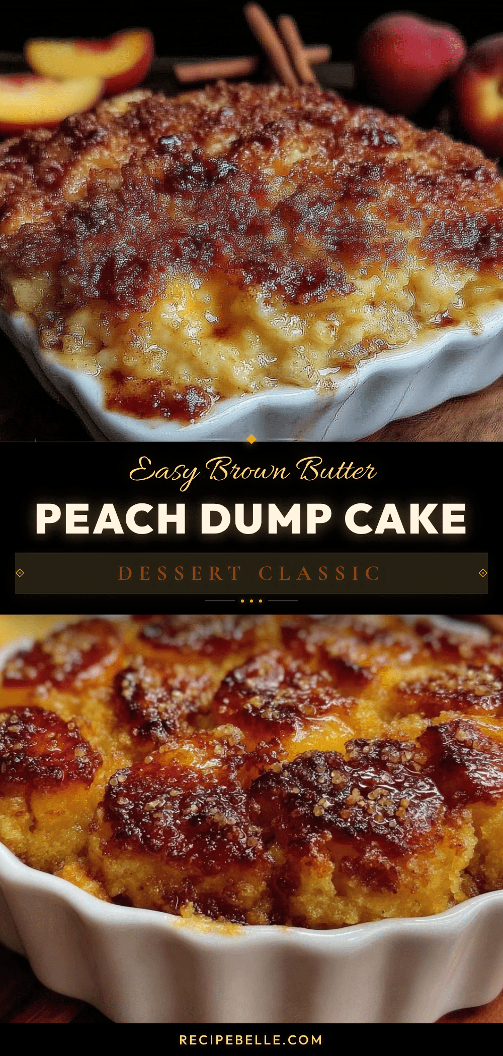 easy peach dump cake recipe