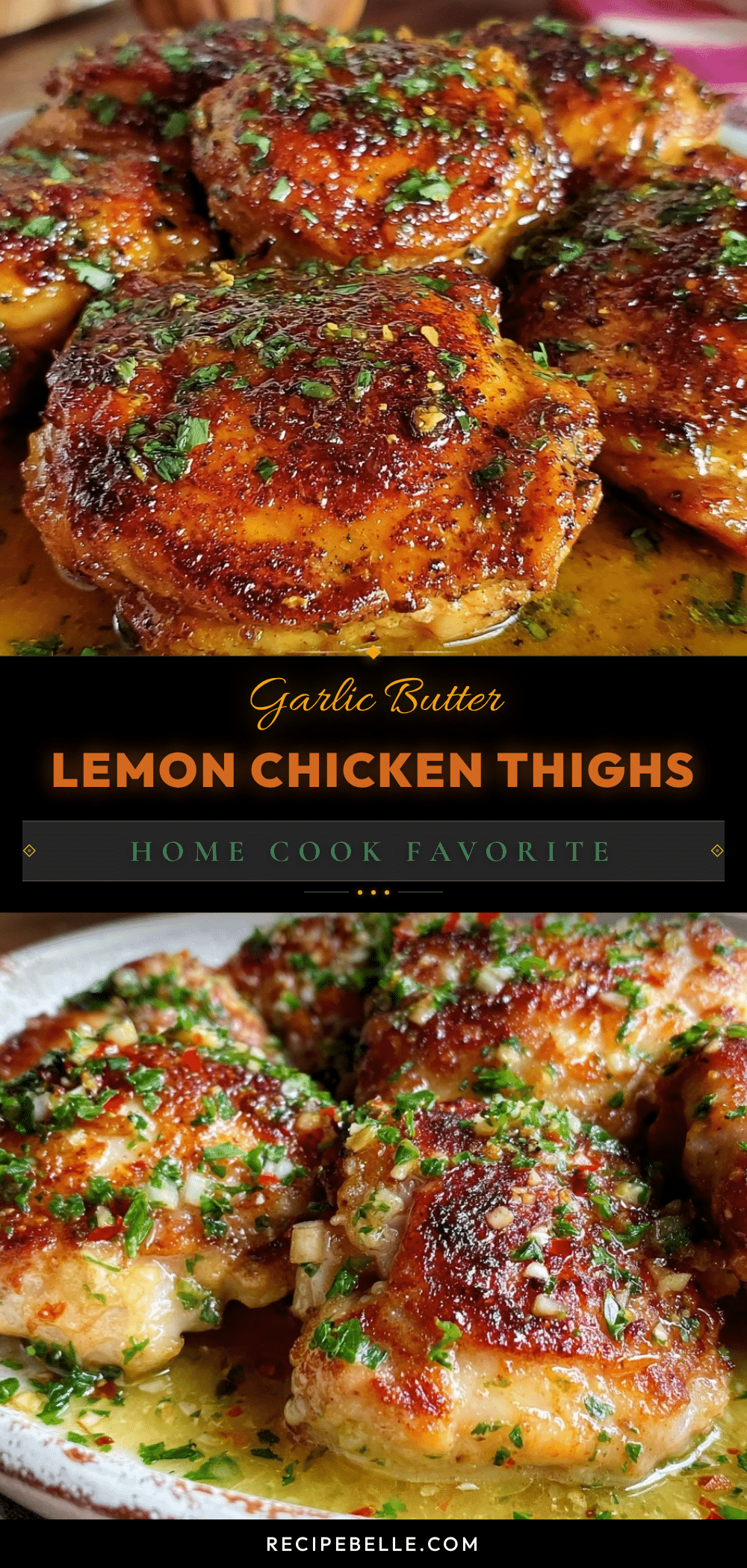 garlic butter chicken thighs recipe