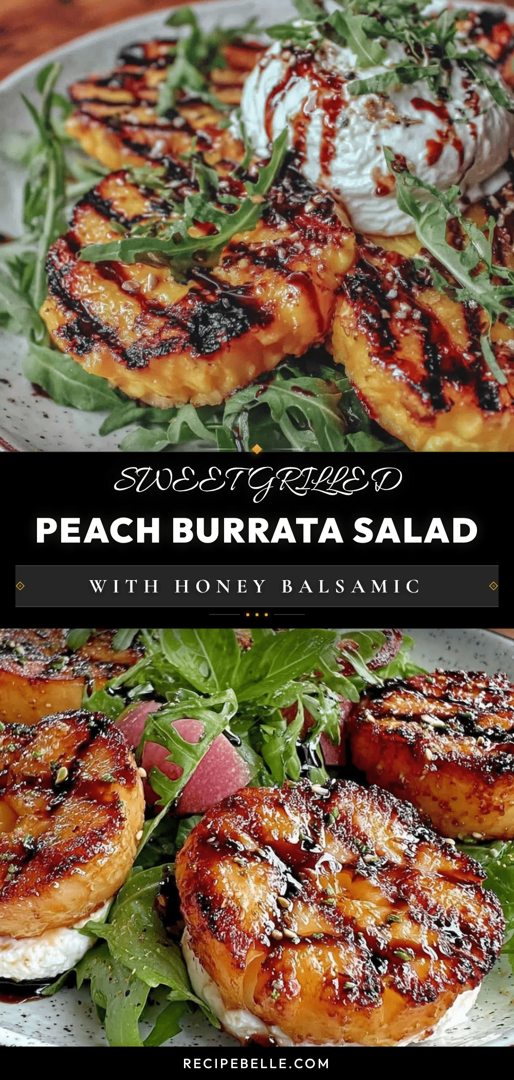 grilled peach burrata salad recipe