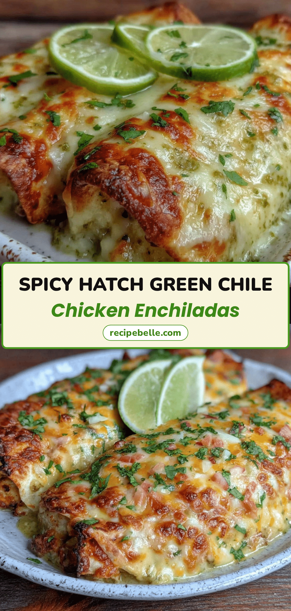 Hatch green chile chicken enchiladas recipe