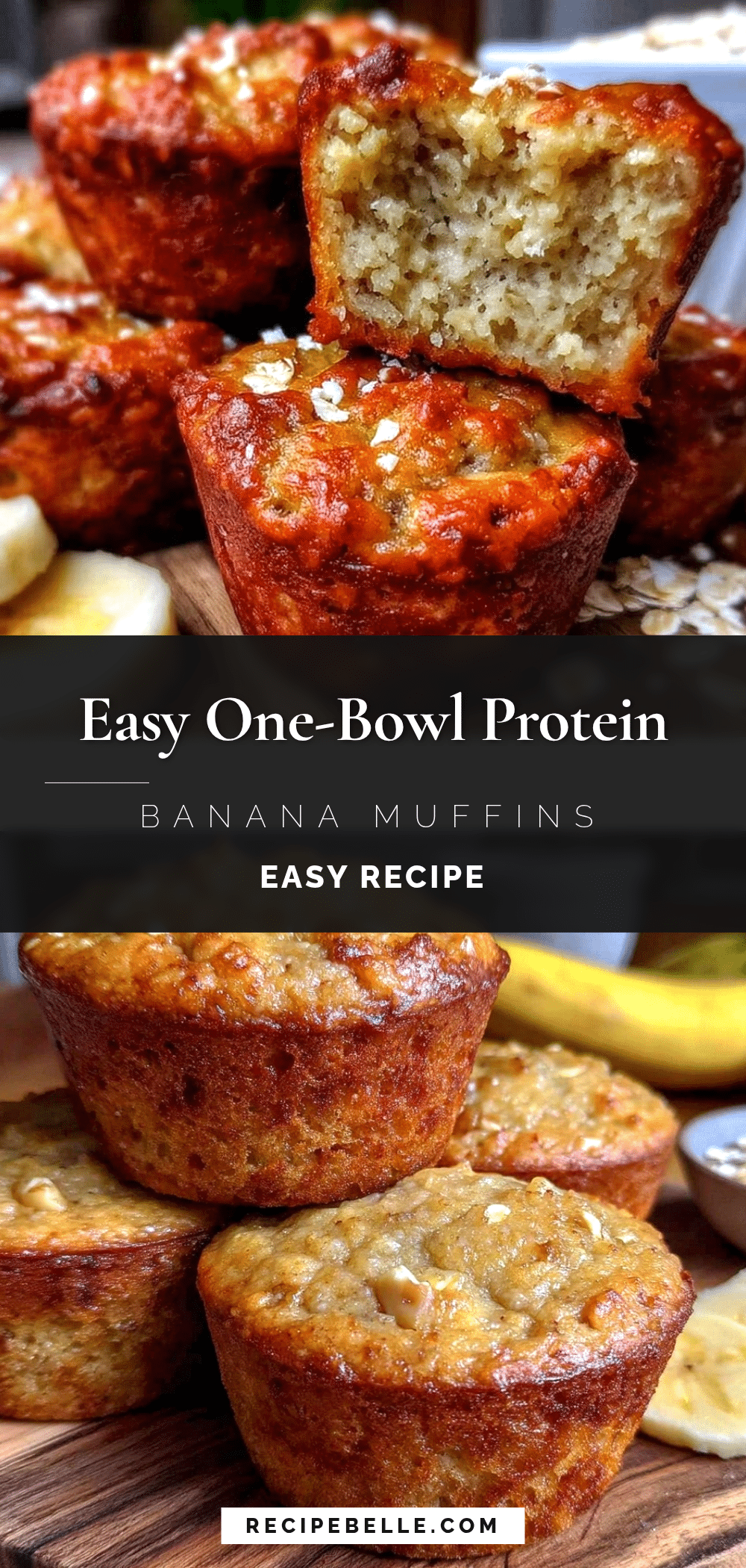 healthy mini protein banana muffins recipe
