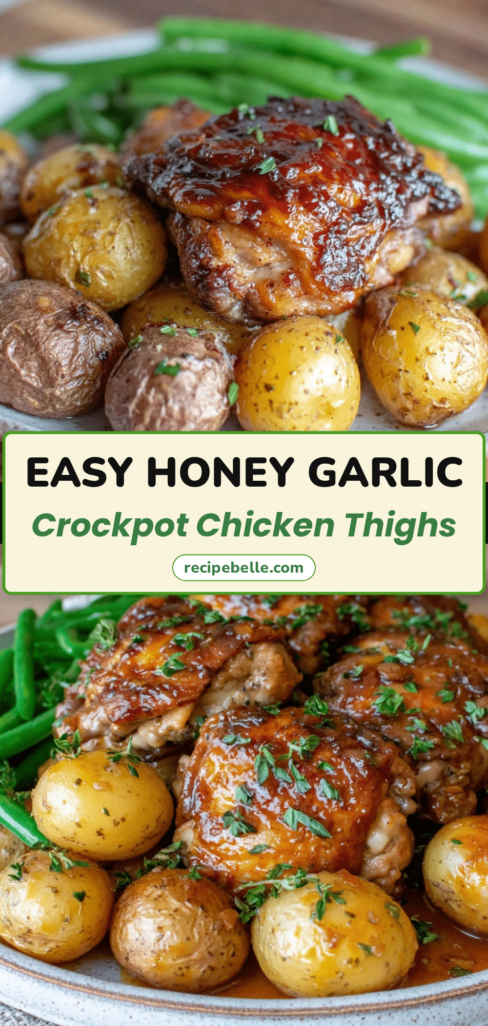 honey garlic crockpot chicken thighs recipe