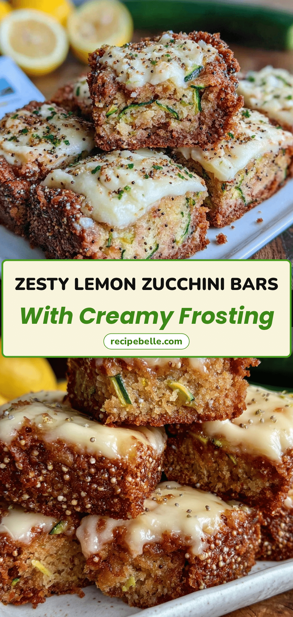 lemon zucchini bars recipe
