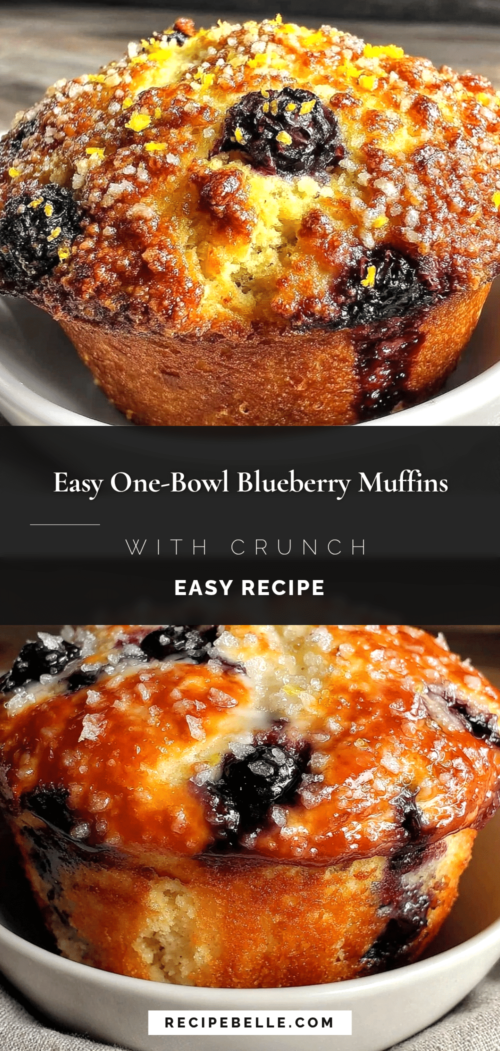 one-bowl blueberry muffins recipe