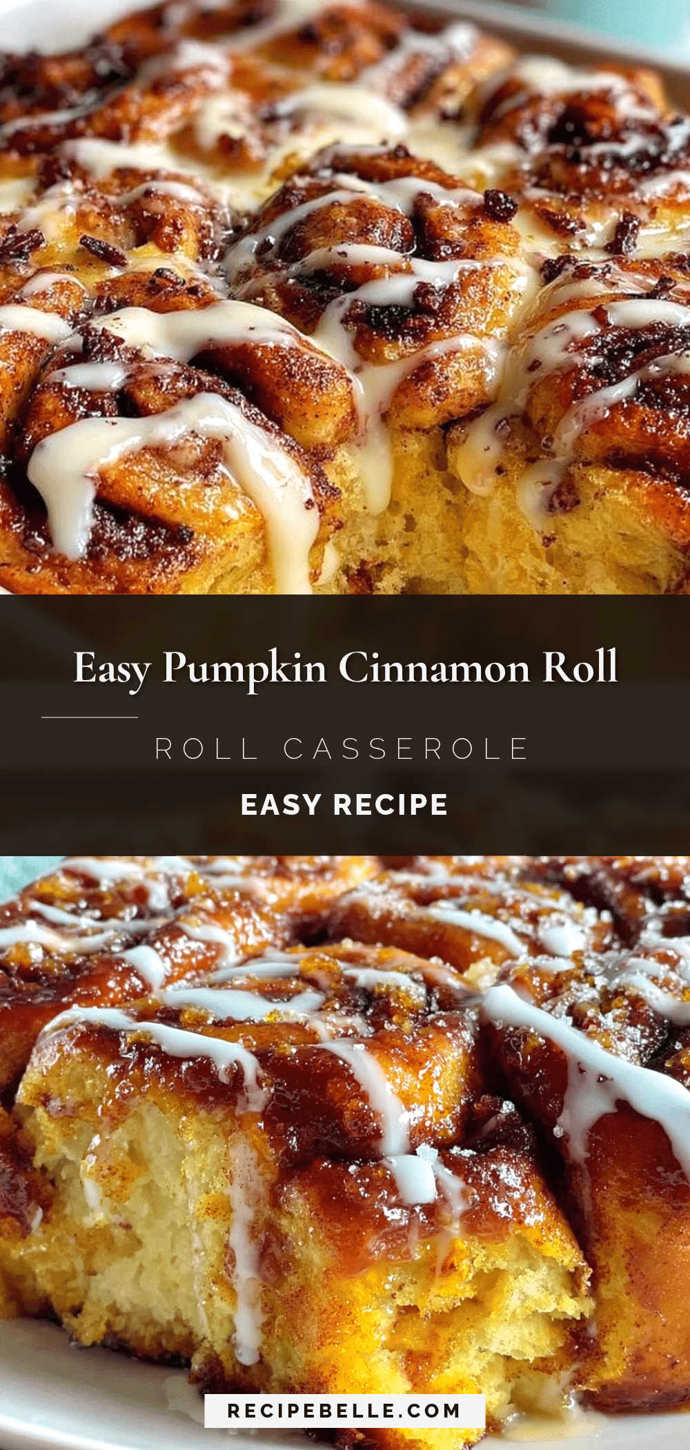 pumpkin cinnamon roll casserole recipe