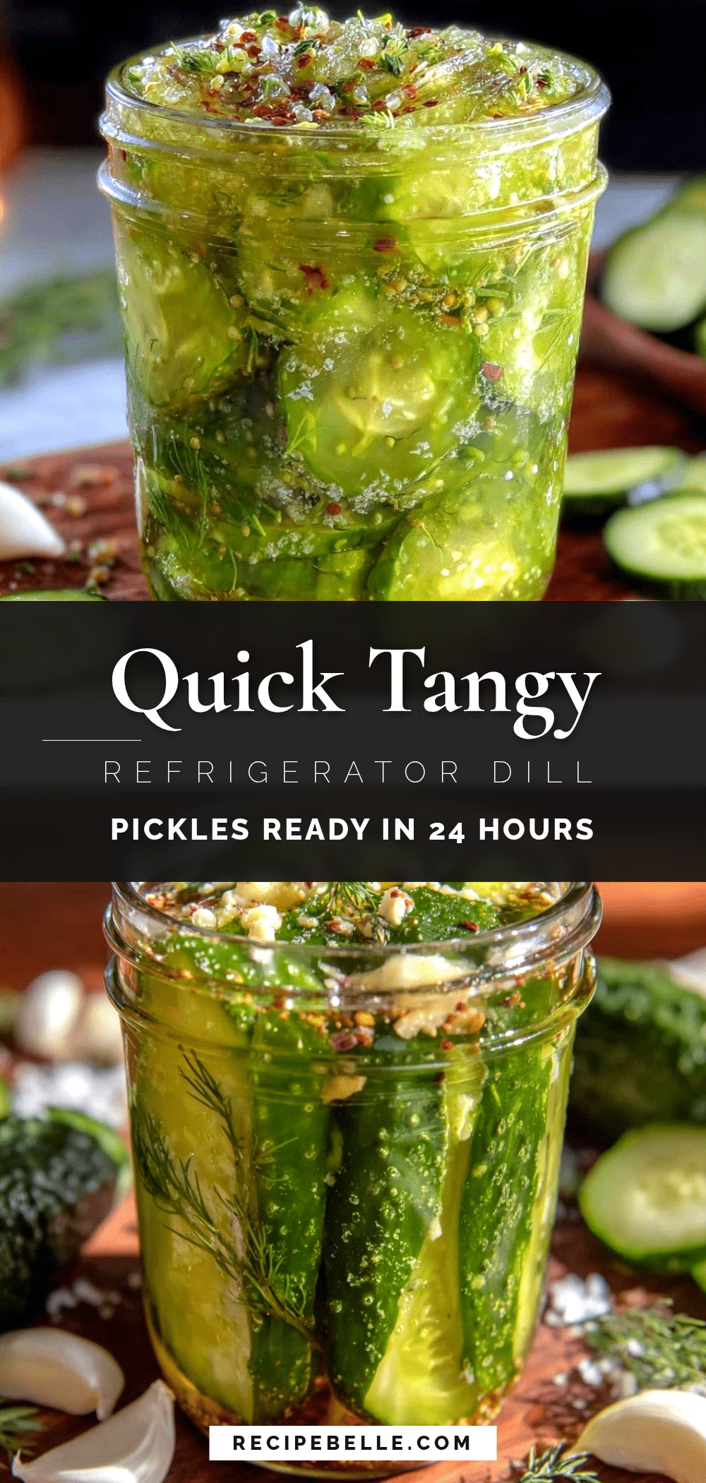 quick tangy refrigerator dill pickles recipe