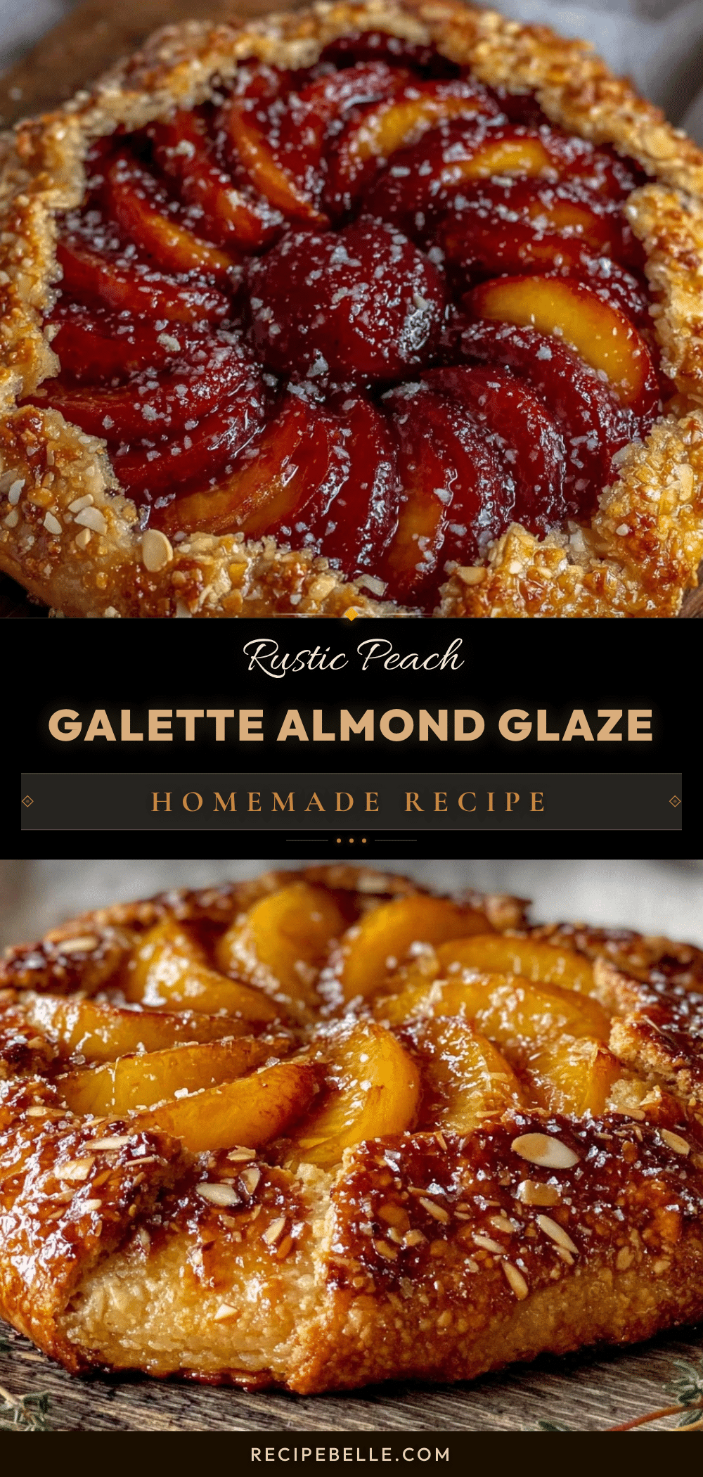 rustic fresh peach galette recipe