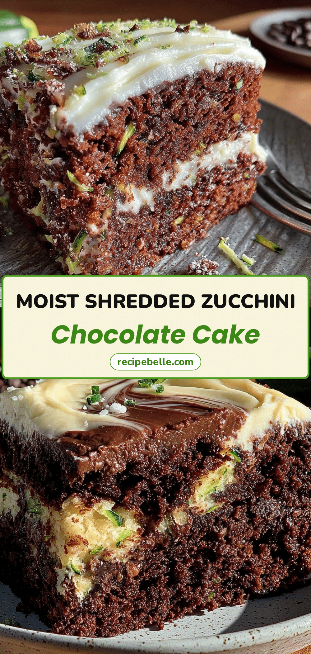 shredded zucchini chocolate cake recipe