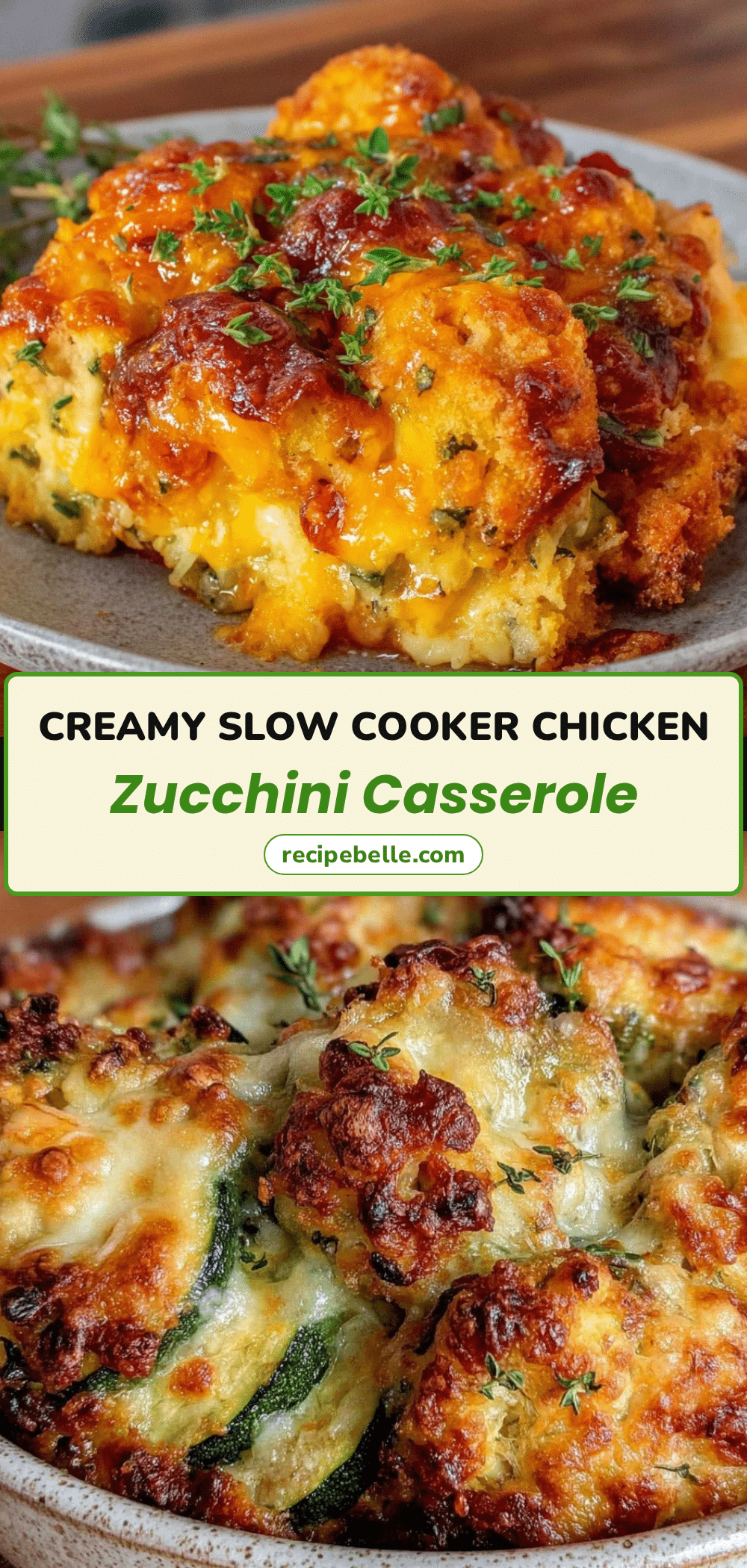 slow cooker chicken and zucchini casserole recipe