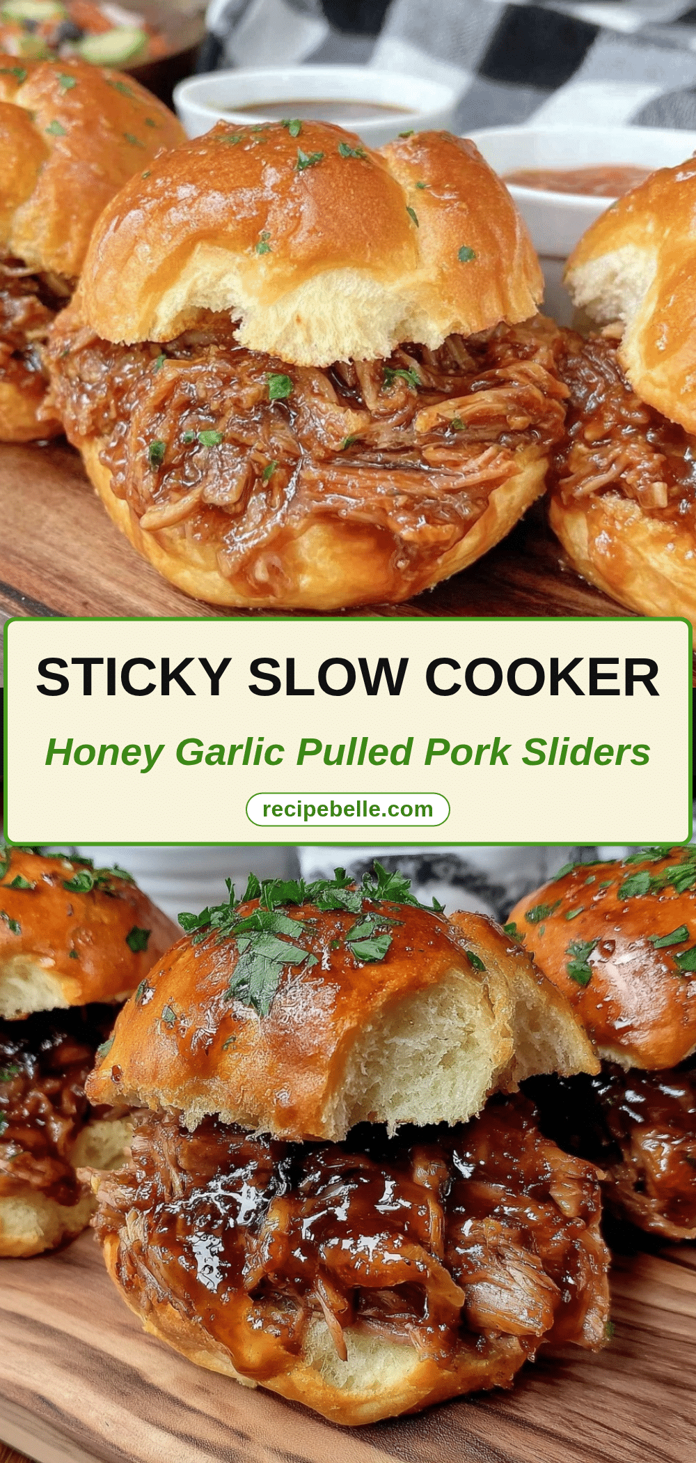 slow cooker honey garlic pulled pork sliders recipe