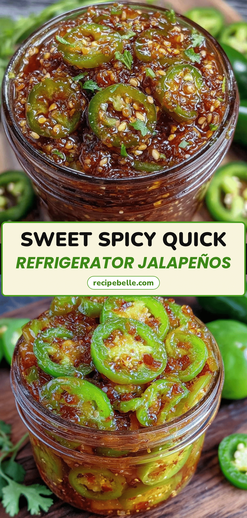 sweet and spicy refrigerator jalapeño slices recipe