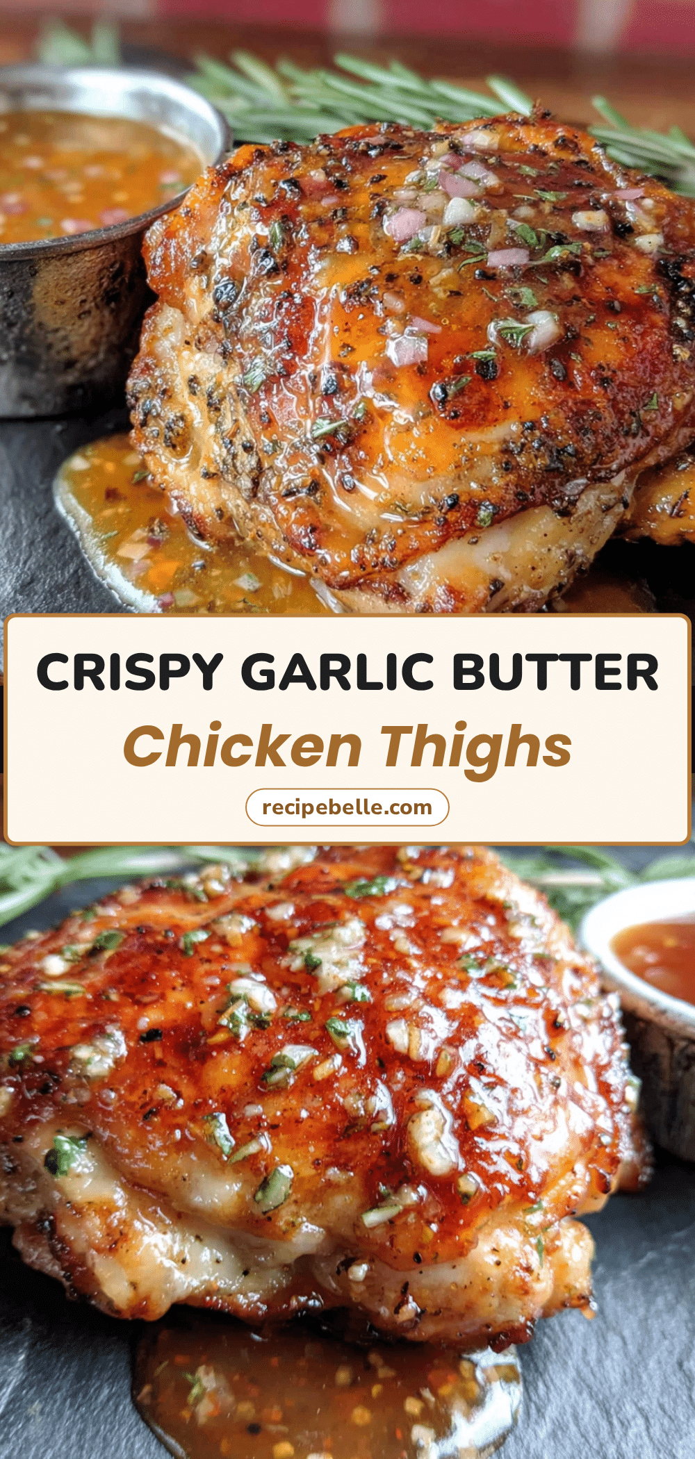 air fryer chicken thighs with garlic butter recipe
