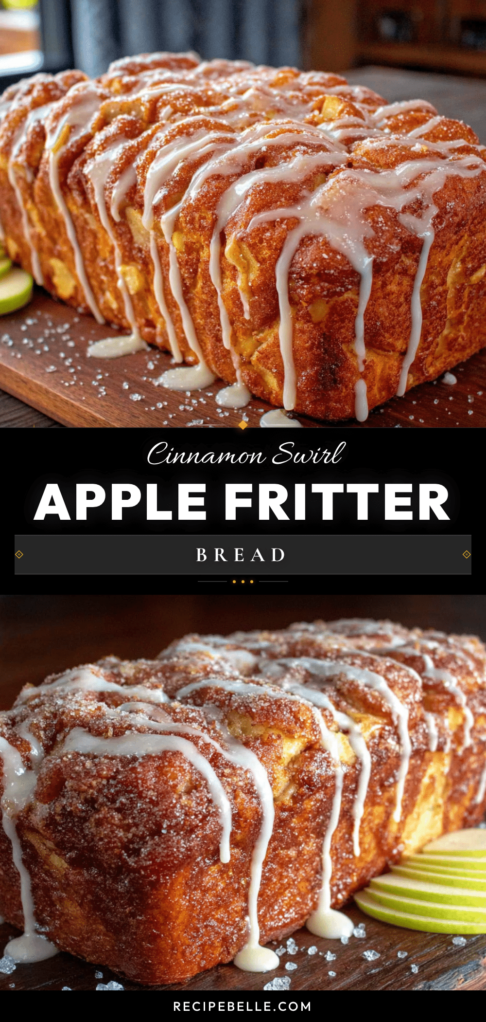 baked apple fritter bread recipe