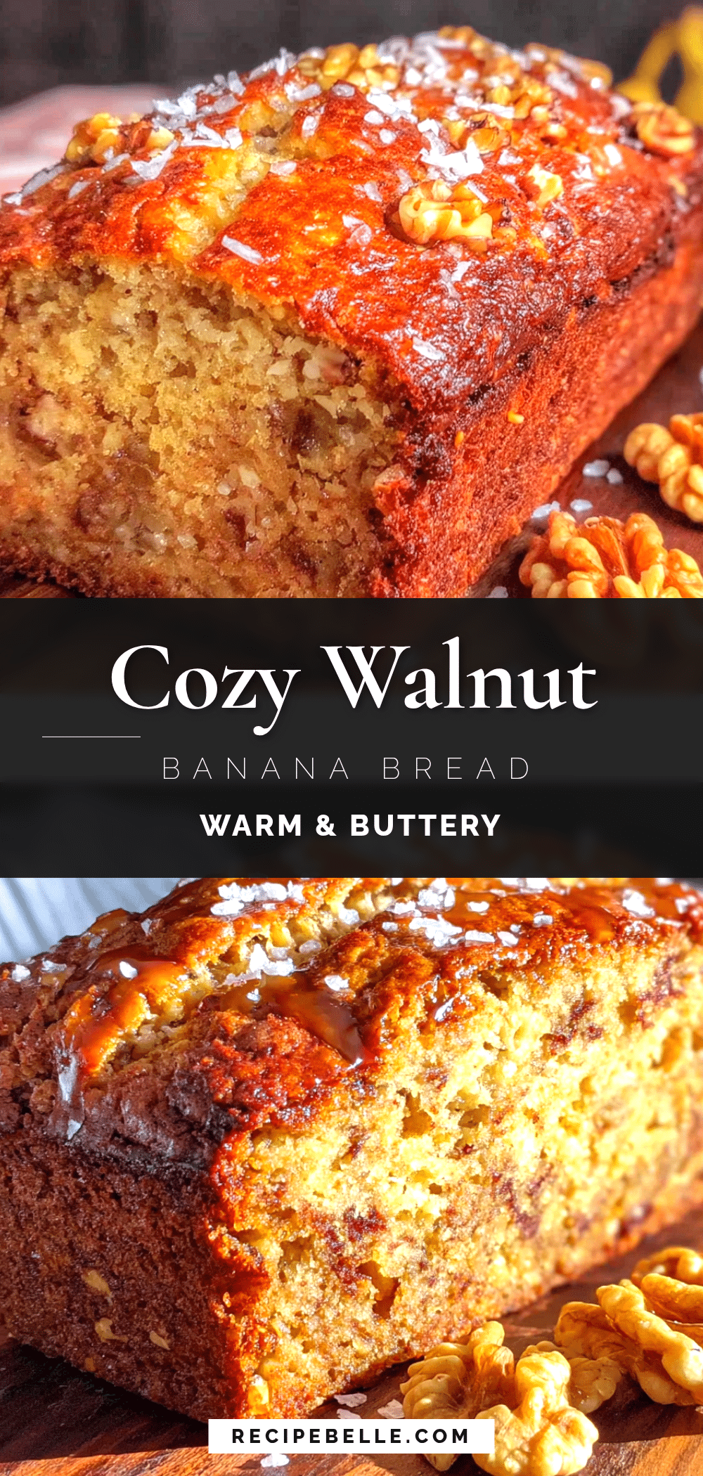 classic banana bread with walnuts recipe