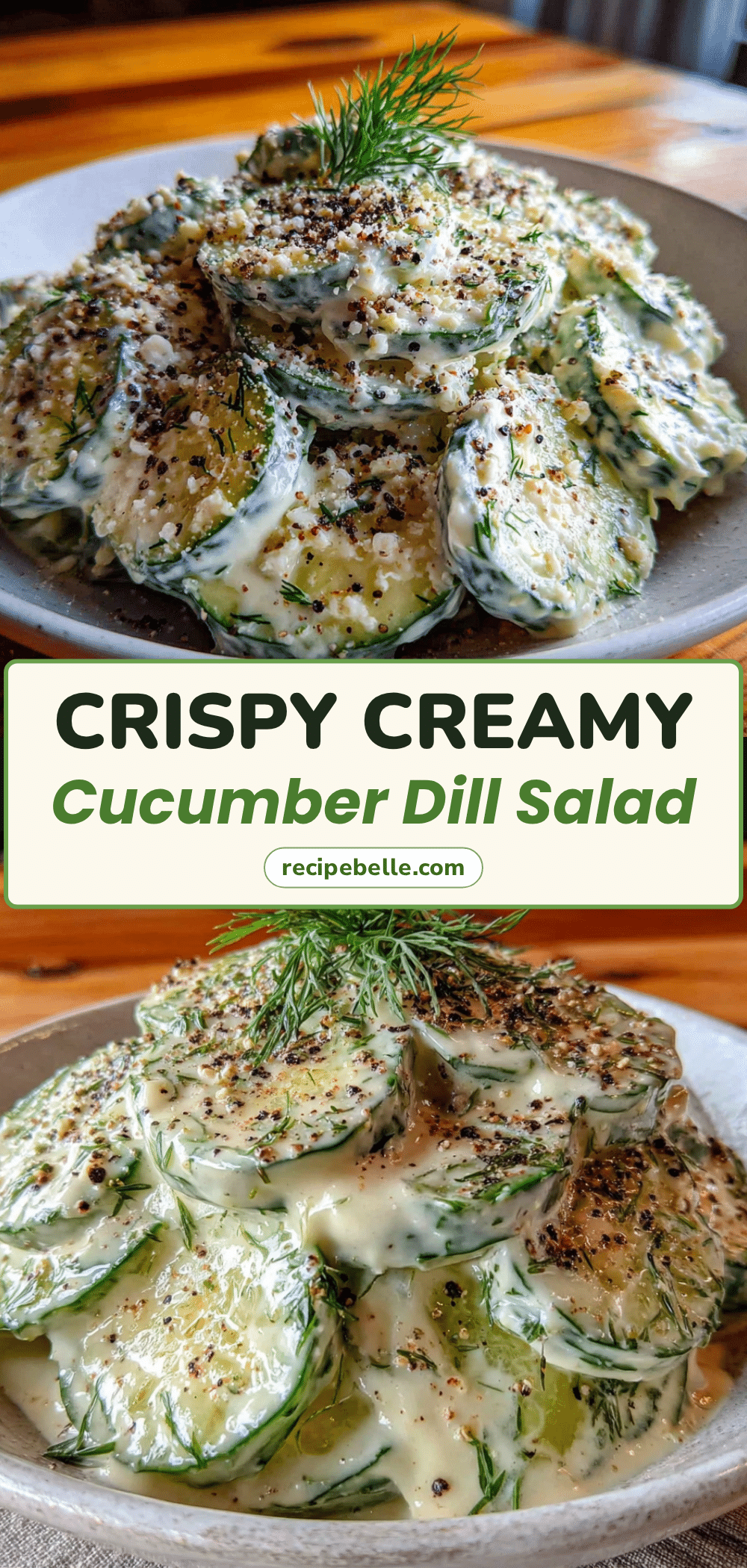 creamy cucumber dill salad recipe