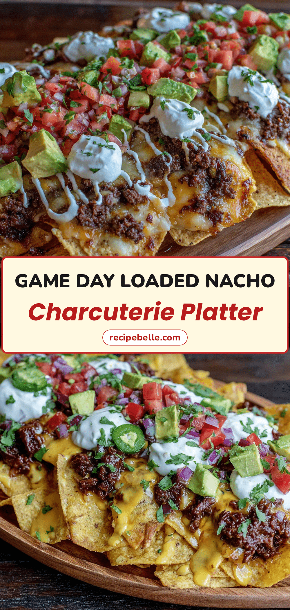 loaded nacho football charcuterie platter recipe