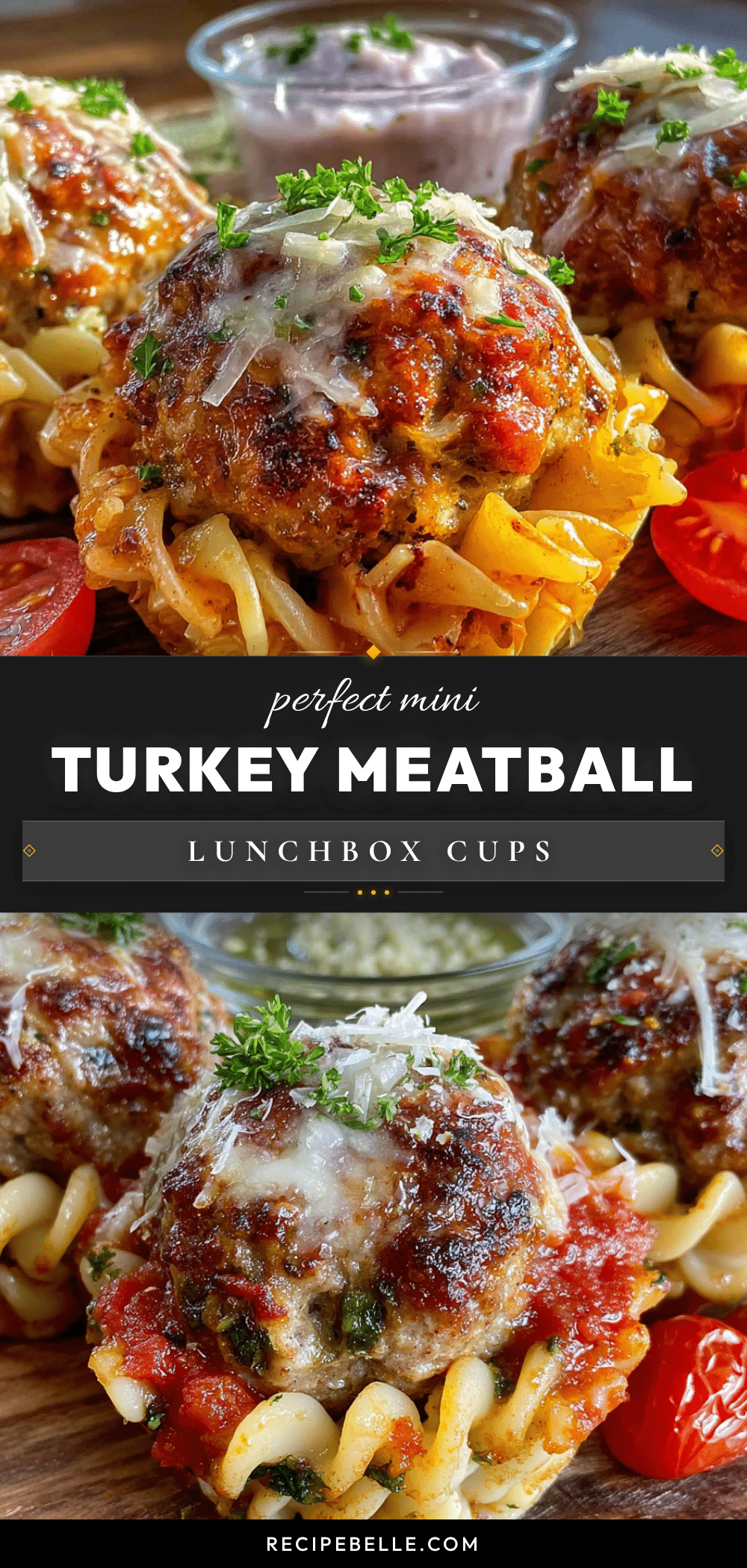 mini turkey meatball lunchbox cups recipe