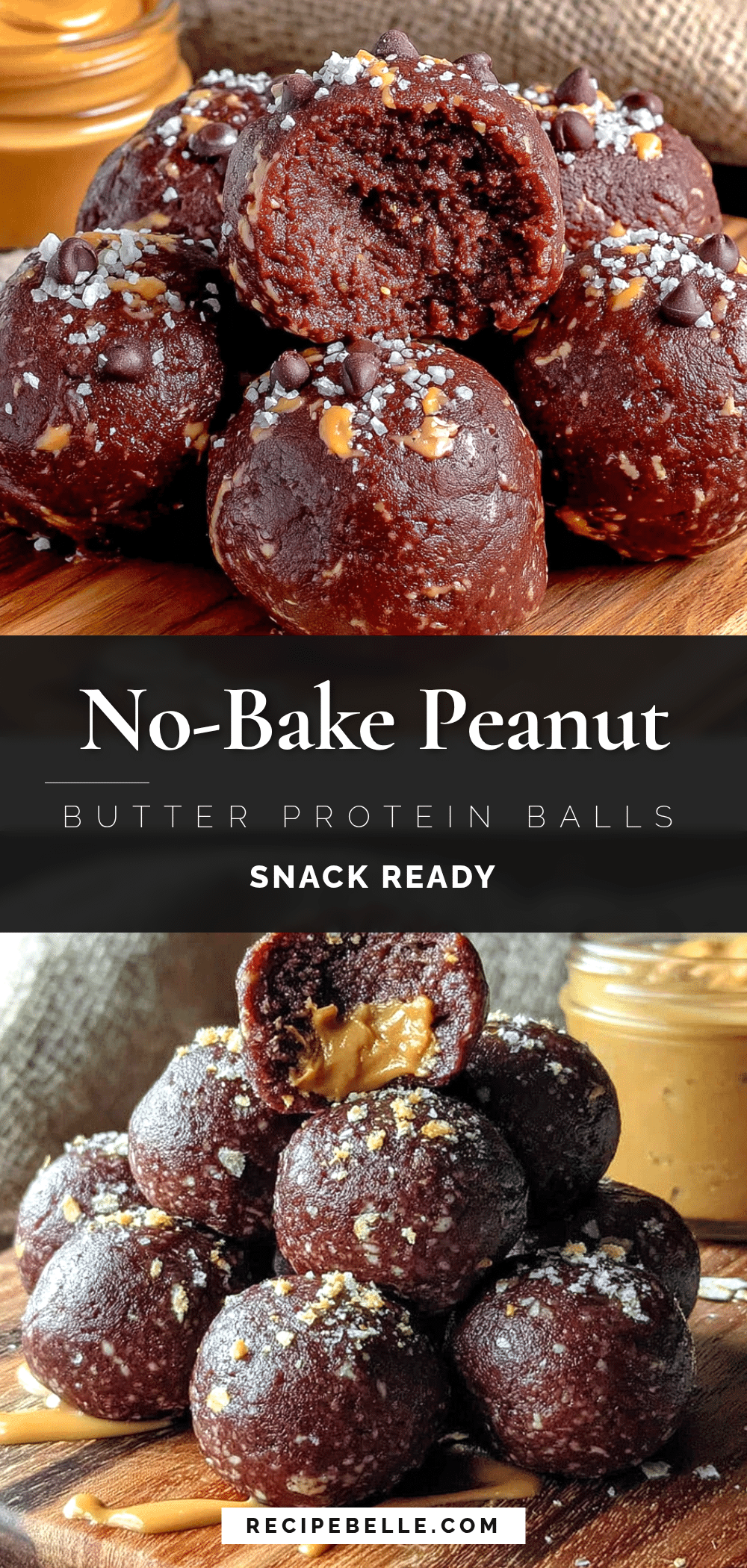 no-bake chocolate peanut butter protein balls recipe