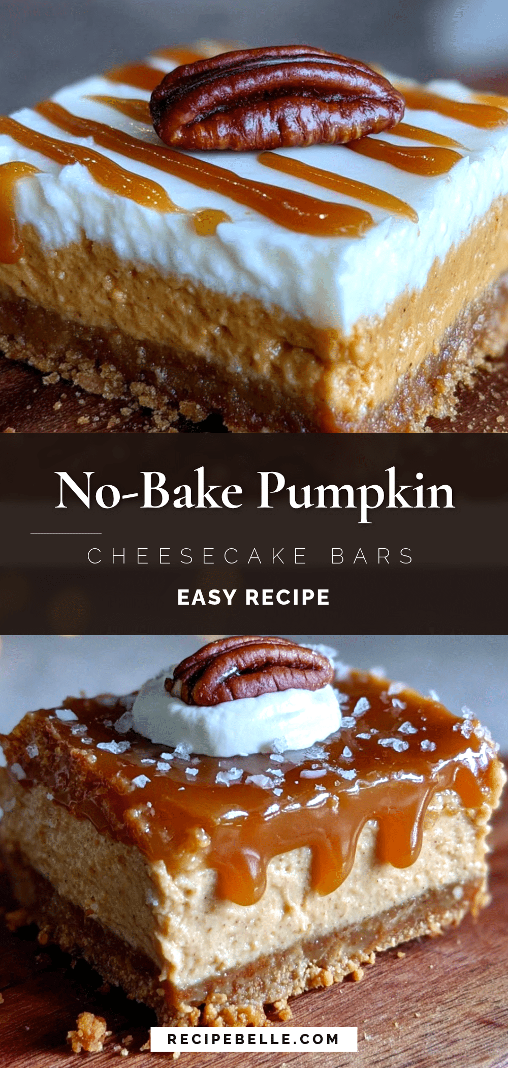 no-bake pumpkin cheesecake bars recipe