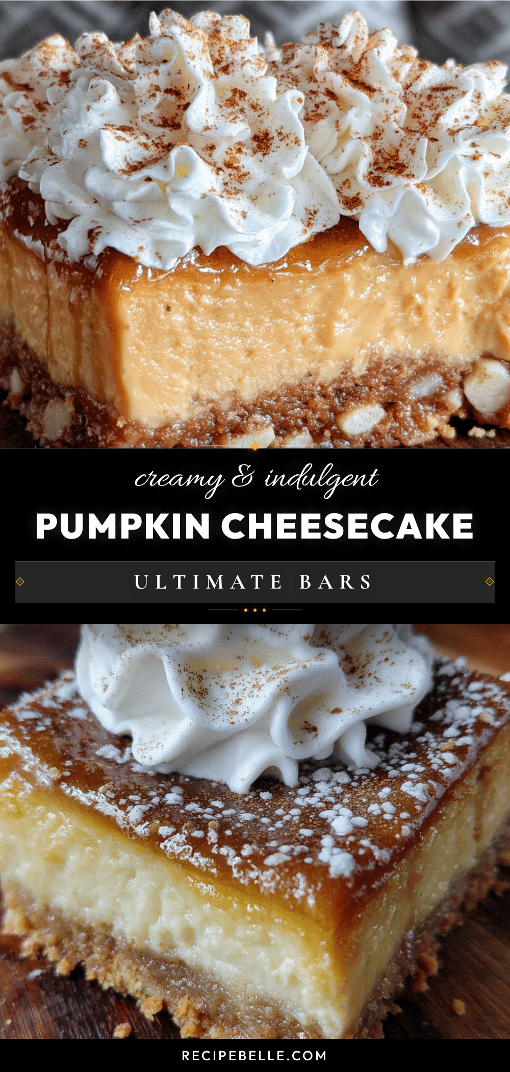 pumpkin cheesecake bars recipe
