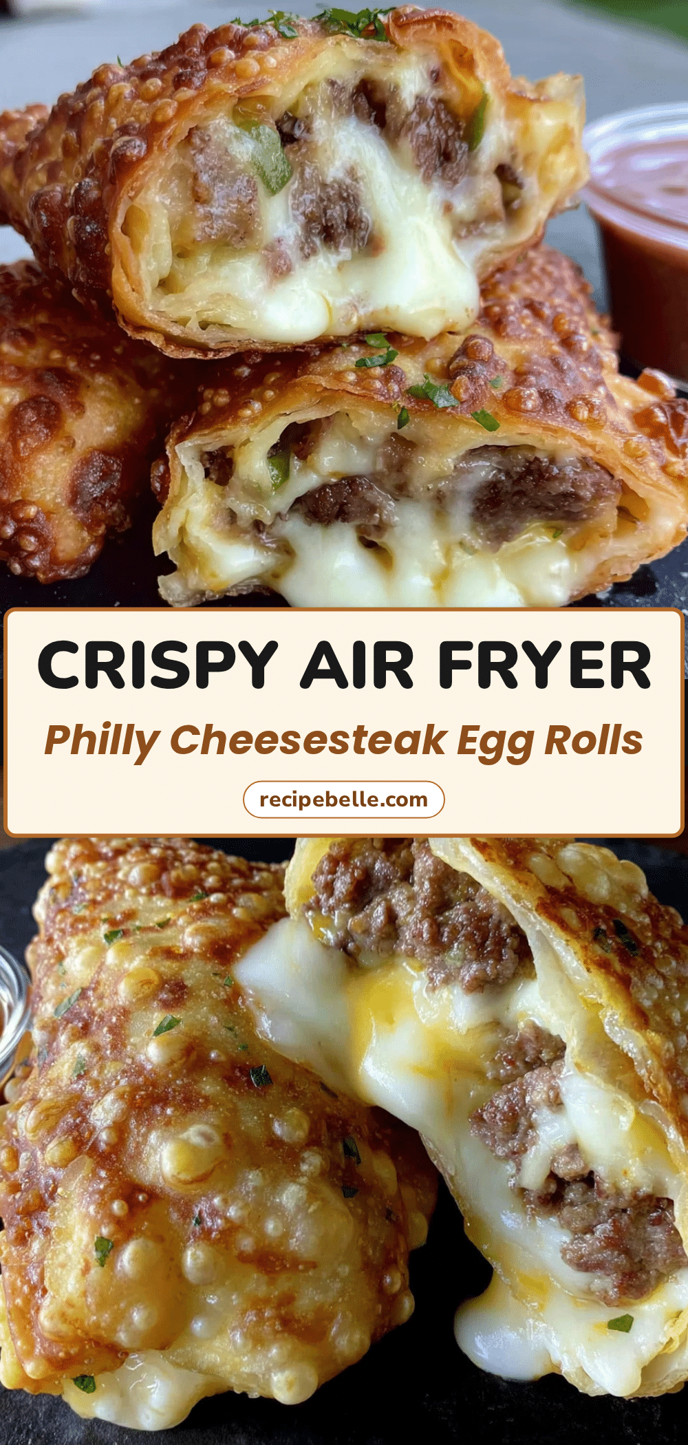 air fryer philly cheesesteak egg rolls recipe