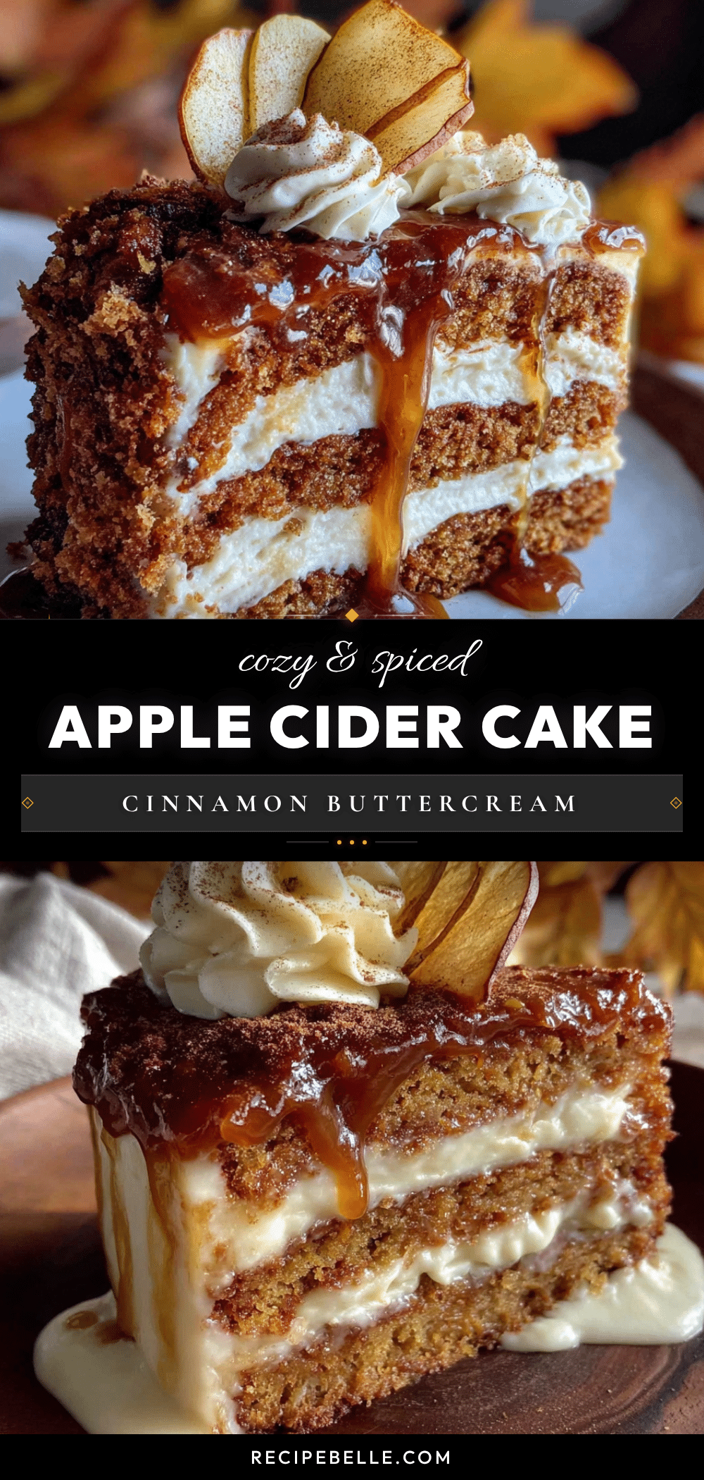 apple cider caramel cake recipe