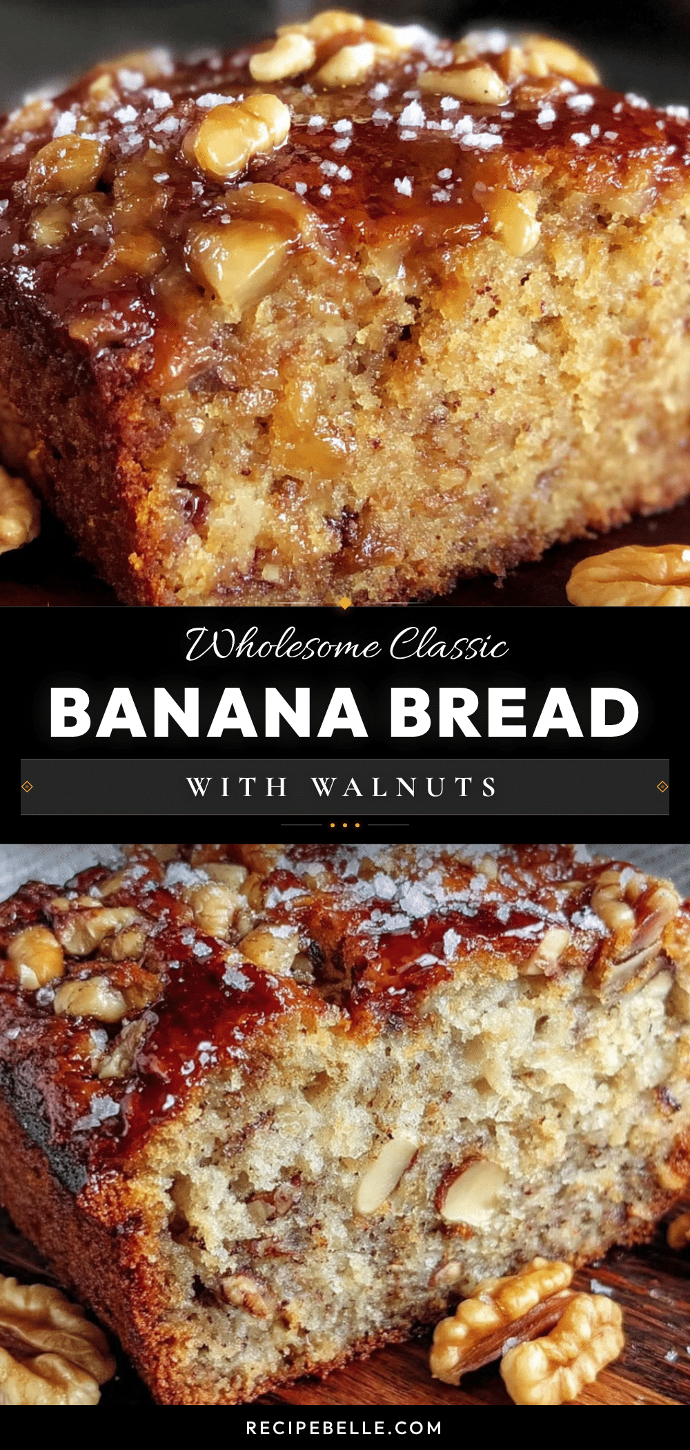 banana bread with walnuts recipe