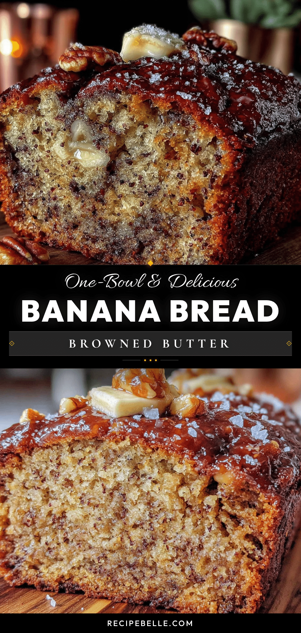 best easy one-bowl banana bread with browned butter recipe