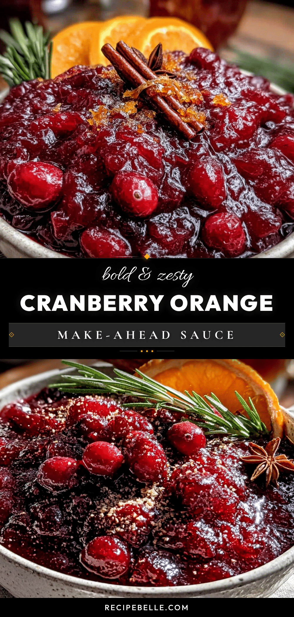 best make-ahead cranberry orange sauce with fresh ginger recipe