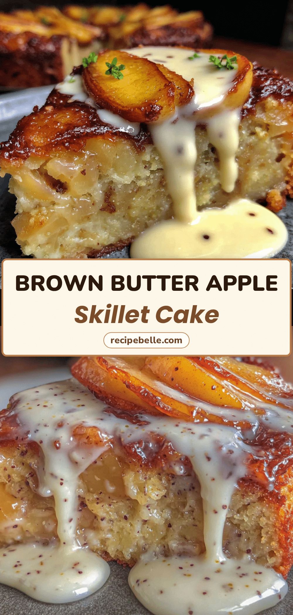 brown butter apple skillet cake recipe