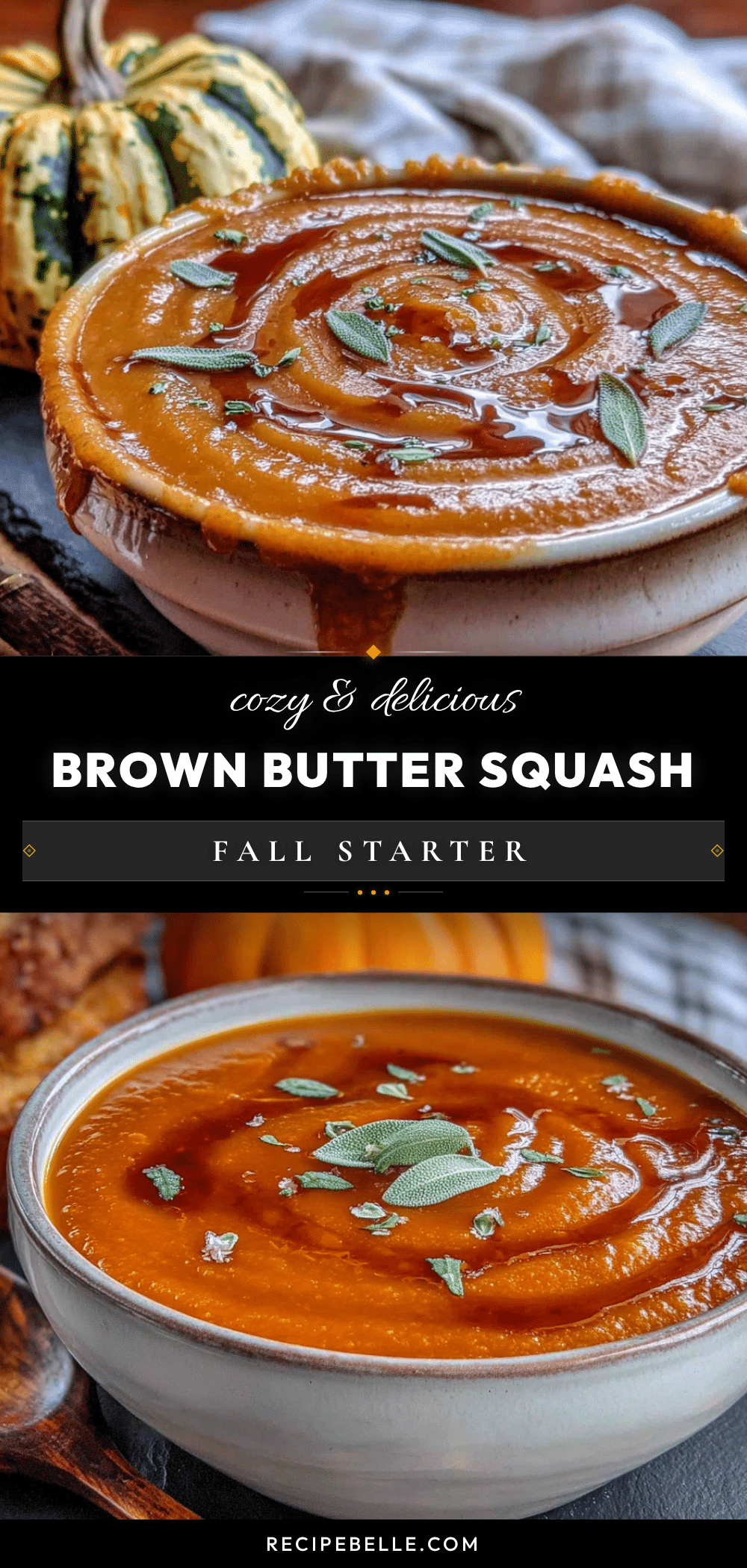 brown butter delicata squash soup recipe