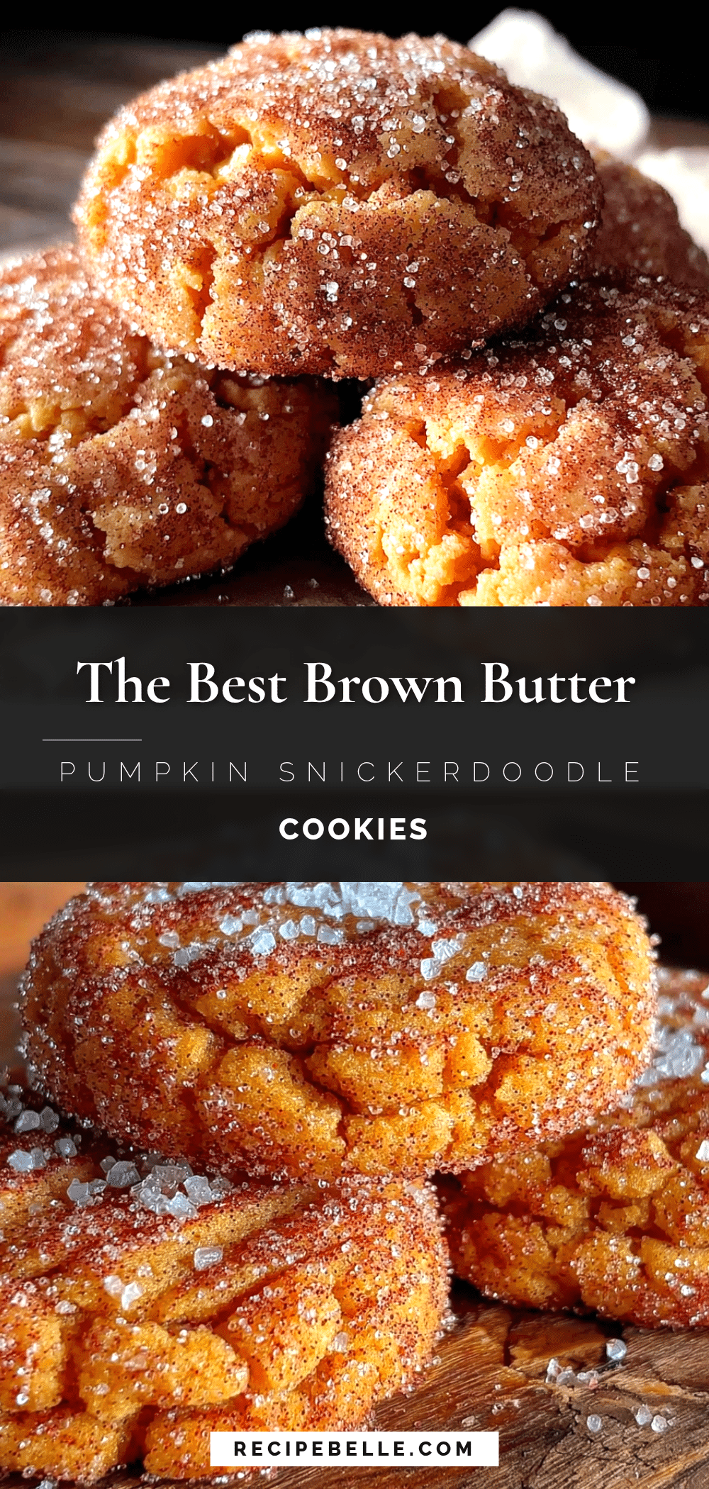 brown butter pumpkin snickerdoodle cookies recipe