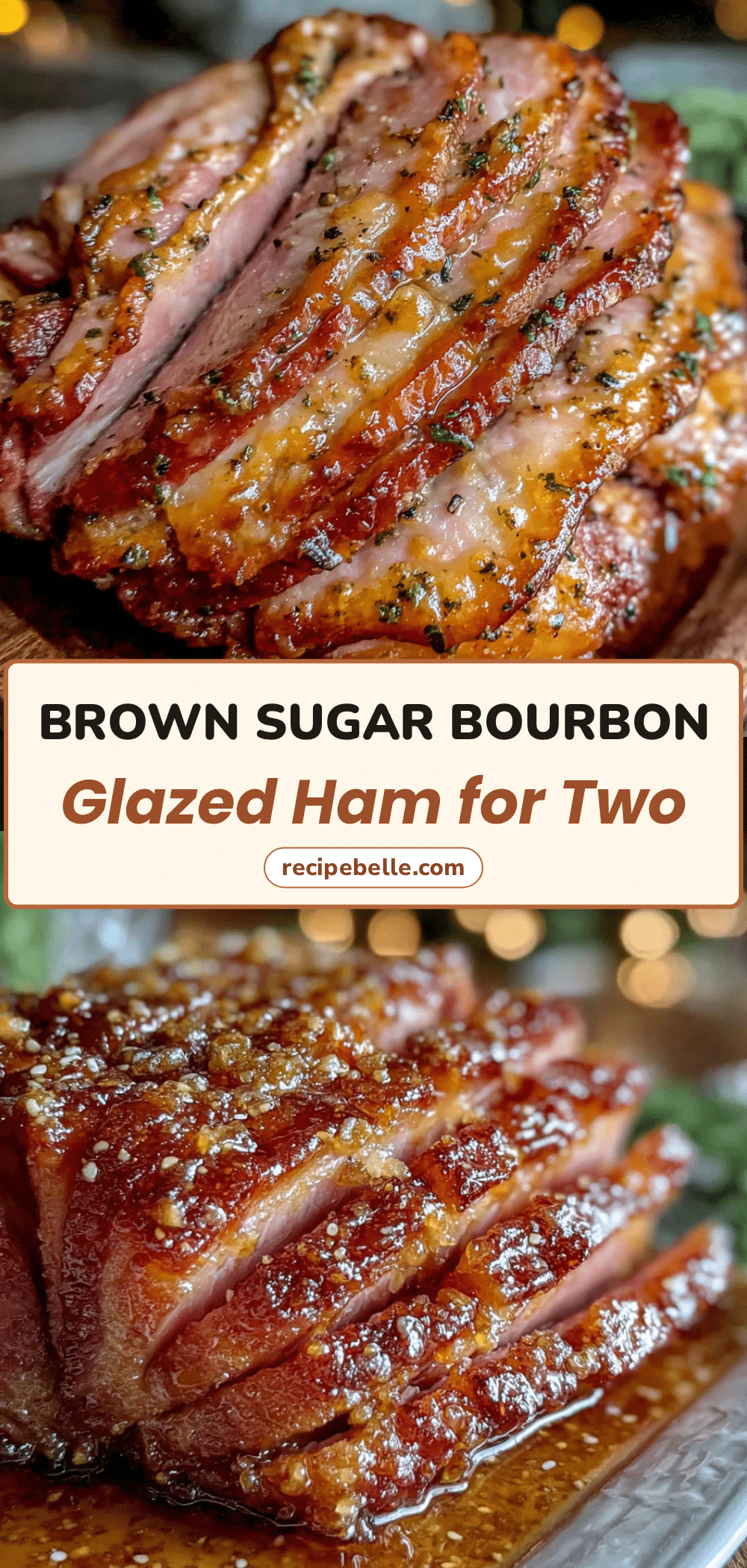 brown sugar bourbon glazed ham for two recipe
