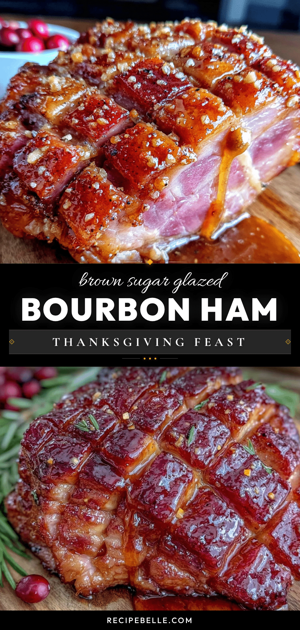 brown sugar bourbon glazed ham recipe